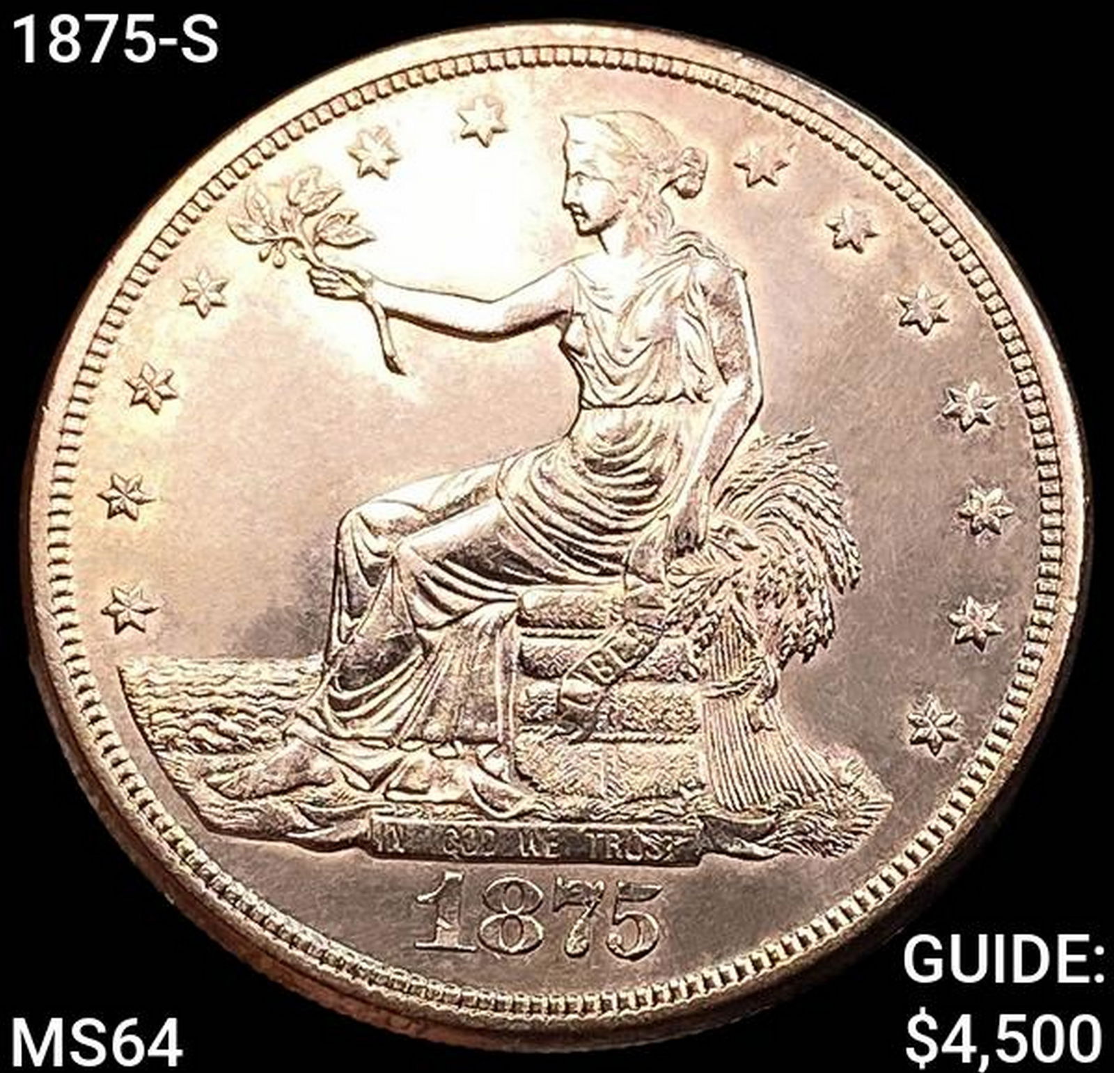 1875-S Silver Trade Dollar CHOICE BU (1 of 2)