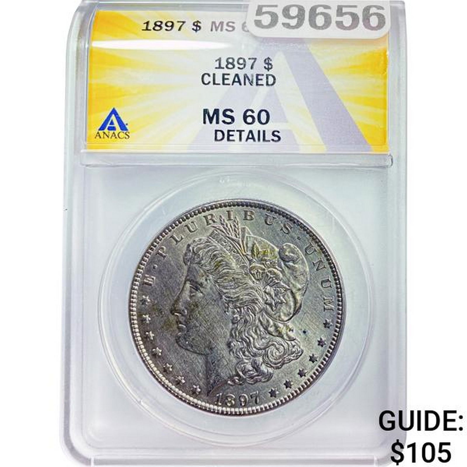 1897 Morgan Dollar ANACS MS60 Details (1 of 2)