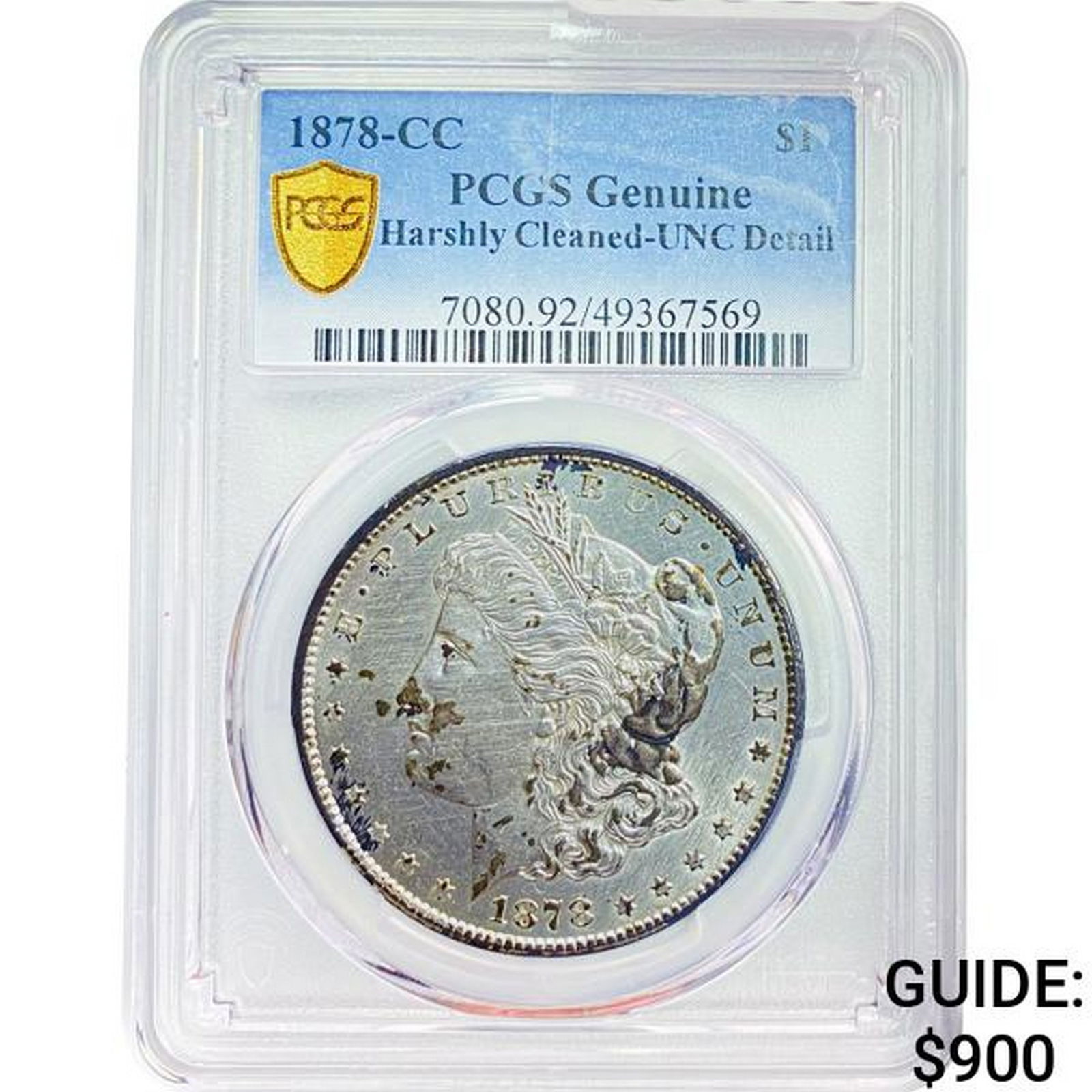 1878-CC Morgan Dollar PCGS Genuine (1 of 2)