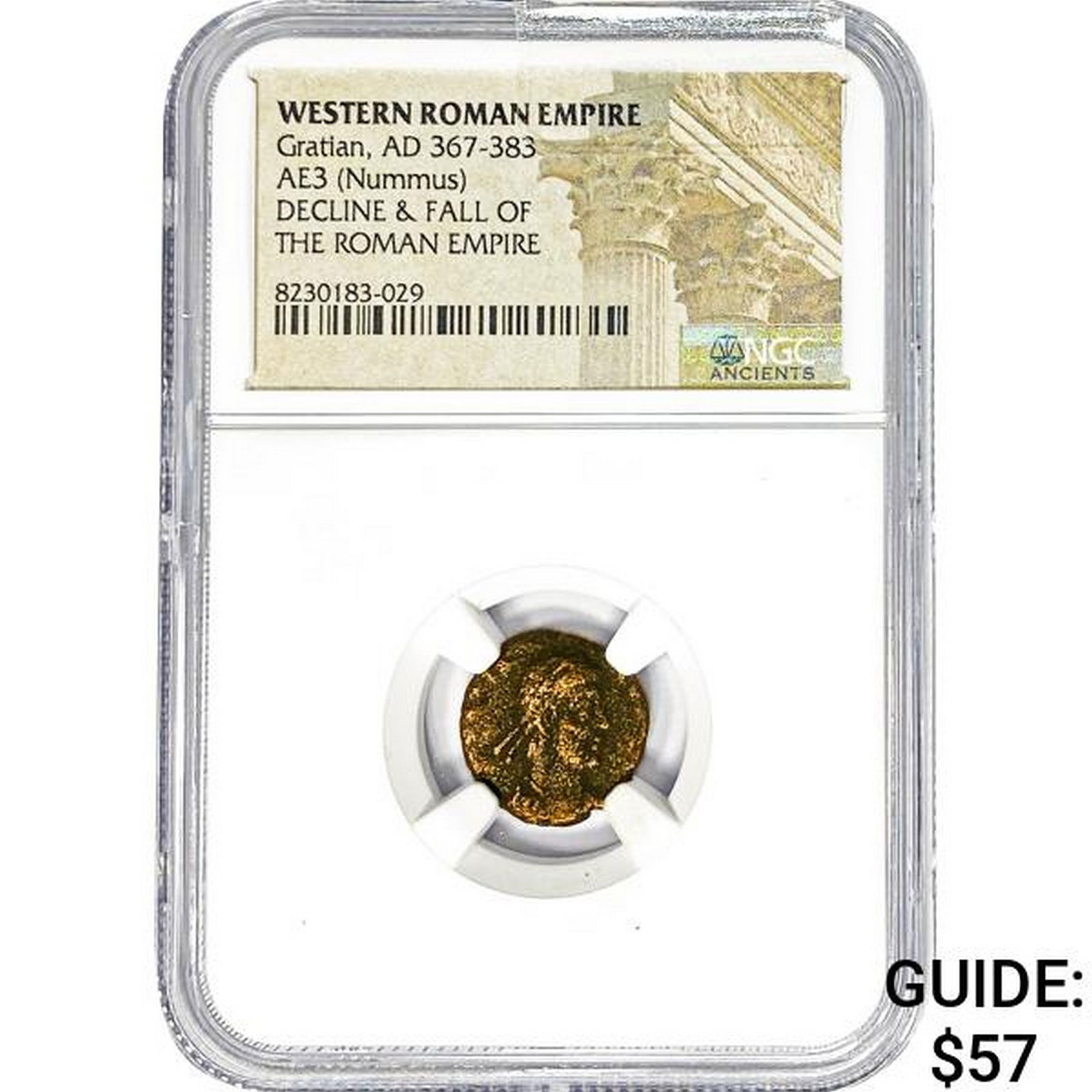 Western Gratian, AD 2367-383 AE3 Nummus NGC (1 of 2)