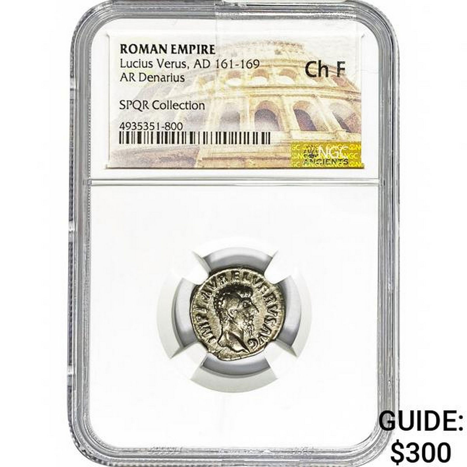 Roman Lucius Verus, AD 161-169 Silver Denarius (1 of 2)