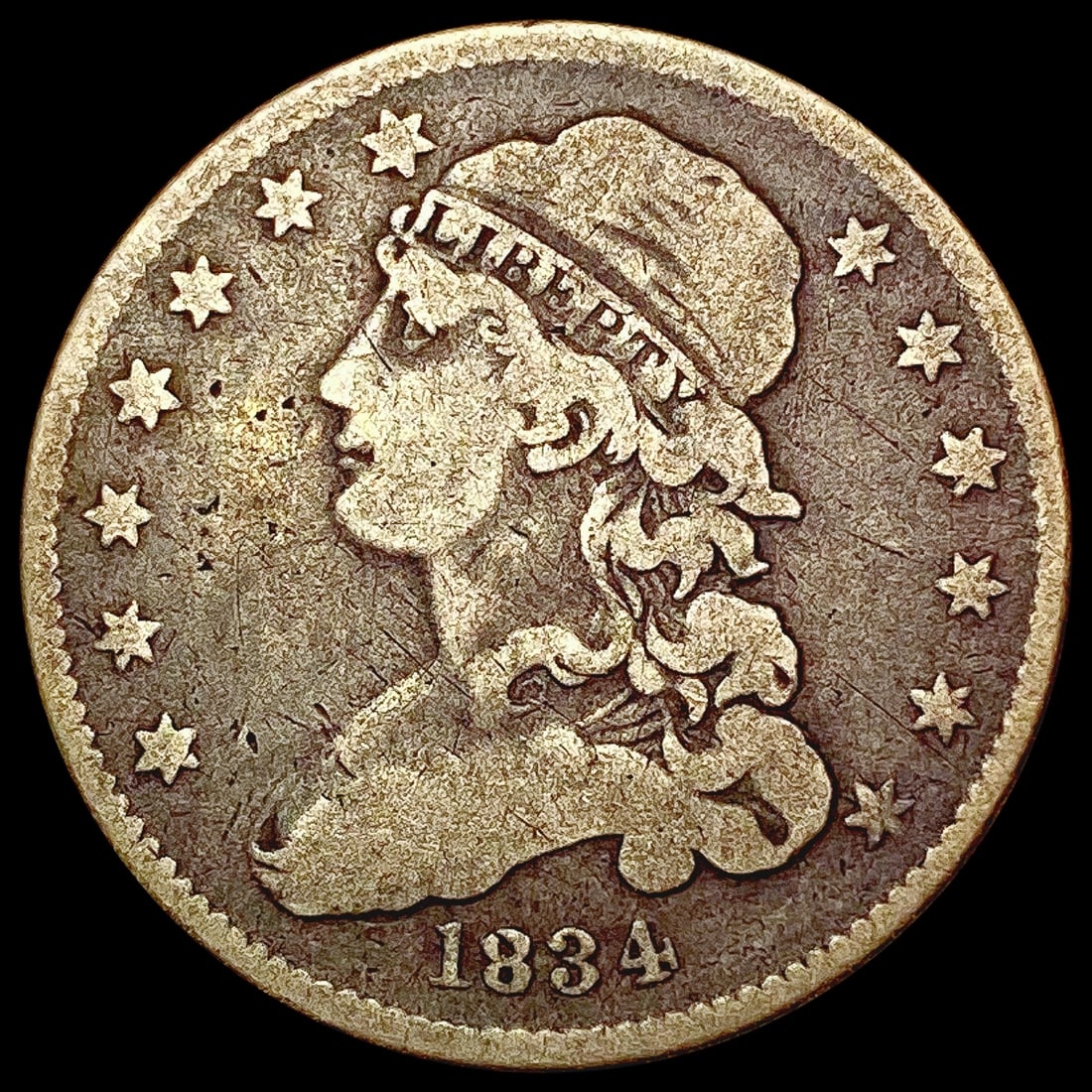 1834 Capped Bust Quarter NICELY CIRCULATED (1 of 2)