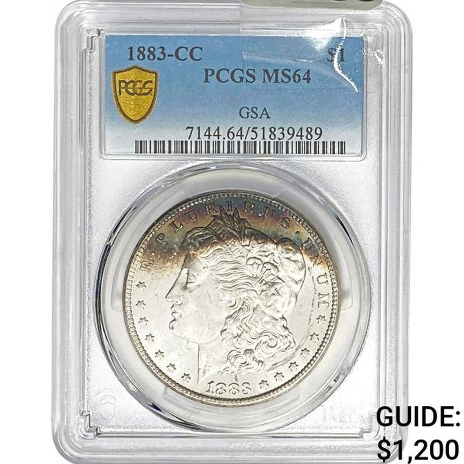 1883-CC Morgan Dollar PCGS MS64 (1 of 2)