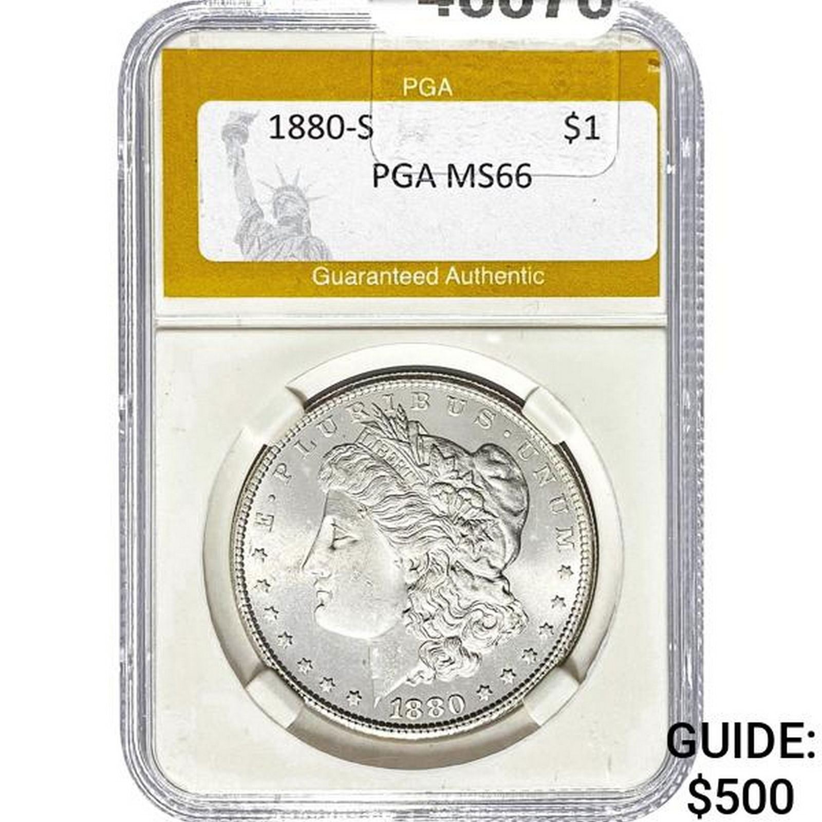 1880-S Morgan Dollar PGA MS66 (1 of 2)
