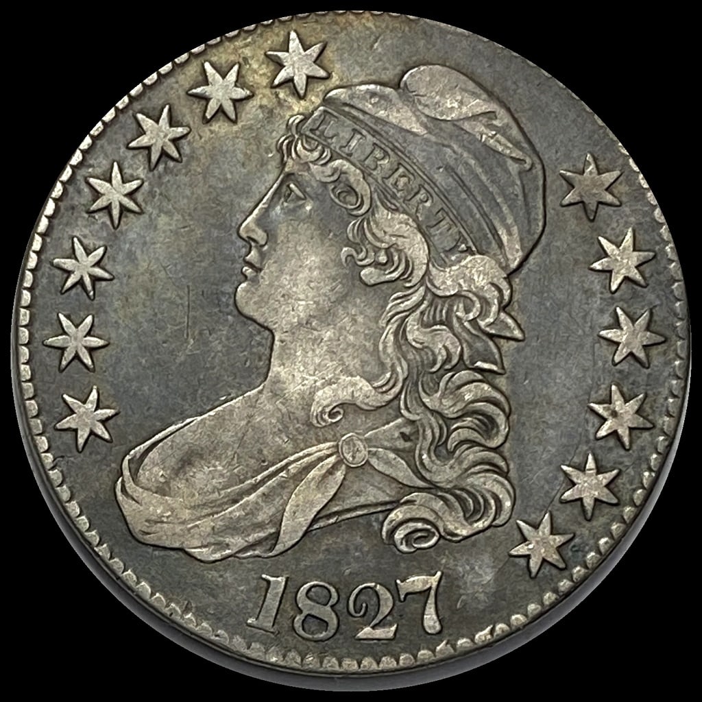 1827 Capped Bust Half Dollar NEARLY UNCIRCULATED (1 of 2)