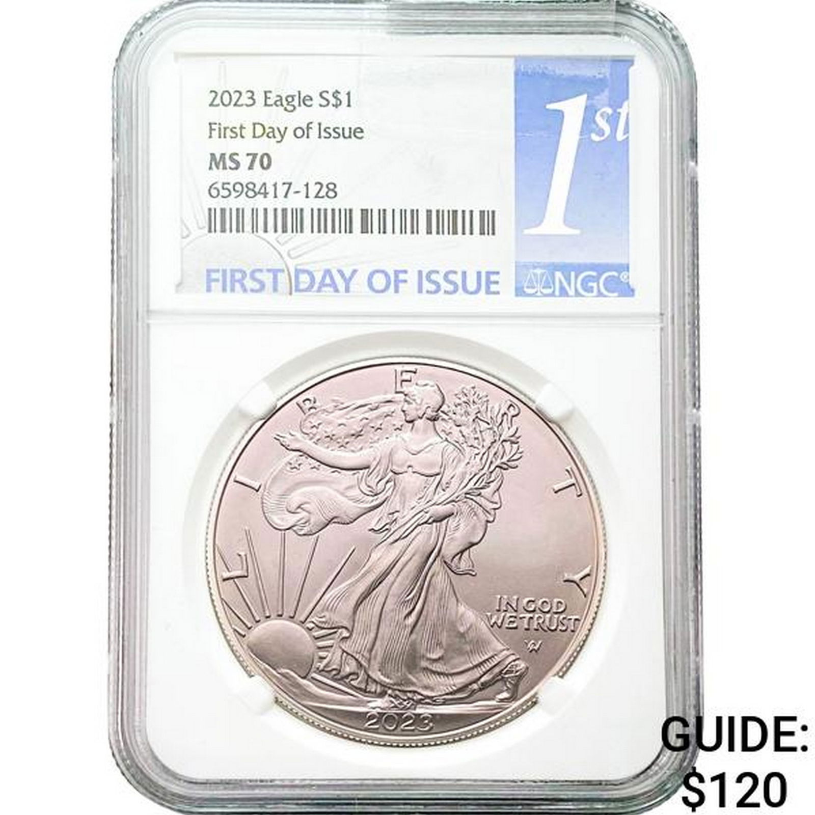 2023 Eagle S$1 NGC MS70 (1 of 2)