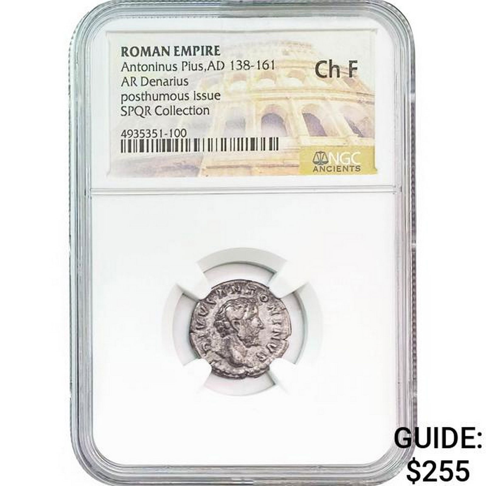 Roman Antoninus Pius, AD 138-161 Silver Denarius (1 of 2)
