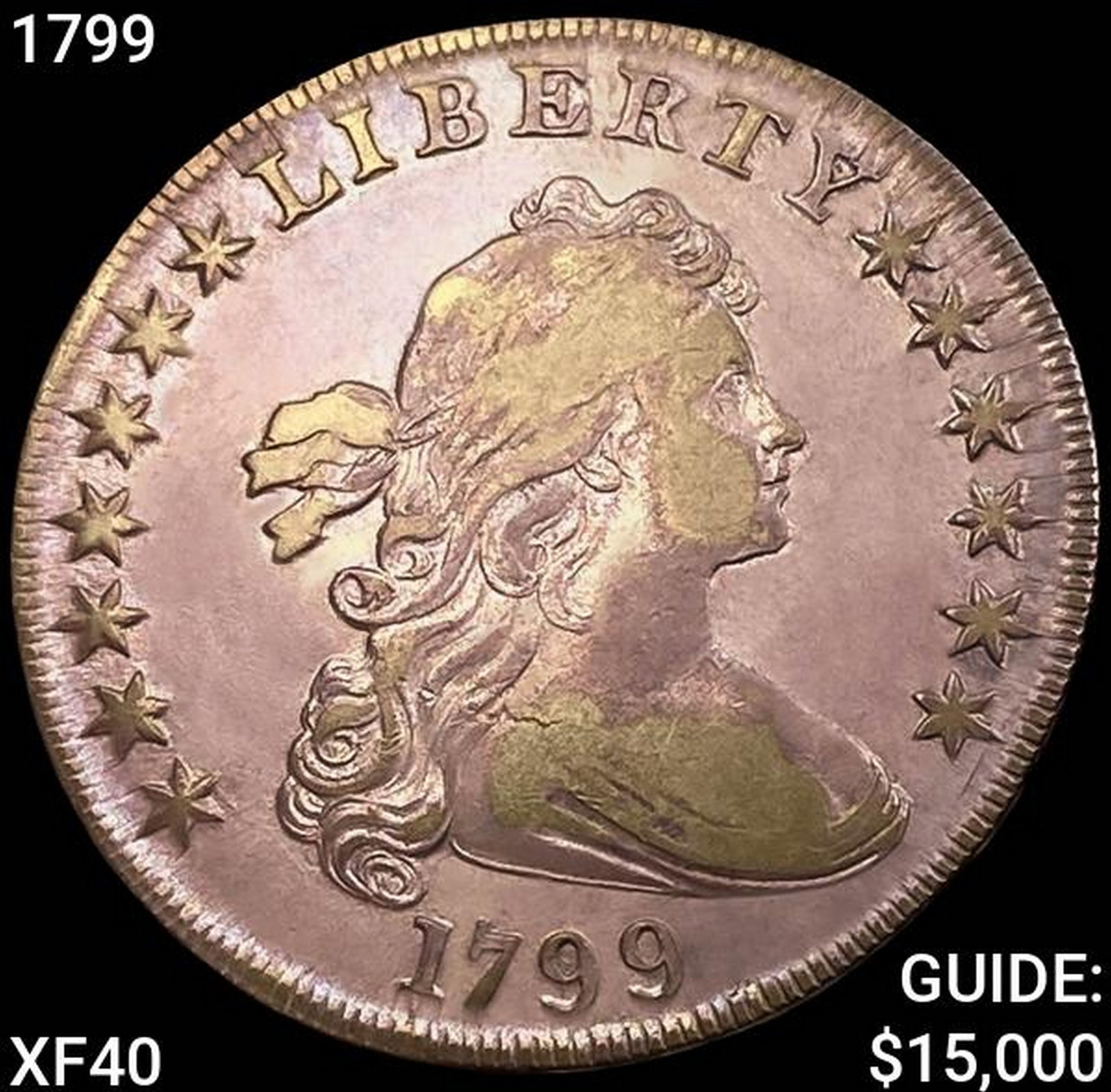 1799 Draped Bust Dollar NEARLY UNCIRCULATED (1 of 2)