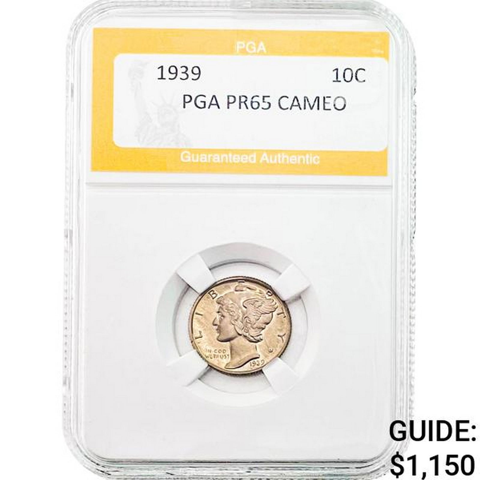 1939 Mercury Dime PGA PR65 CAMEO (1 of 2)