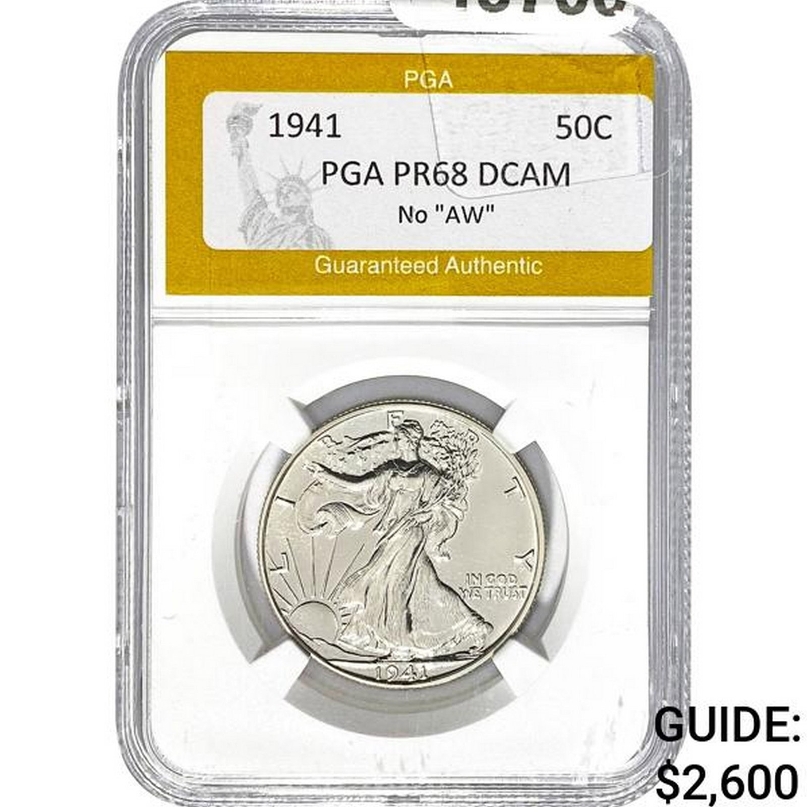 1941 50C Walking Liberty PGA PR68 DCAM (1 of 2)