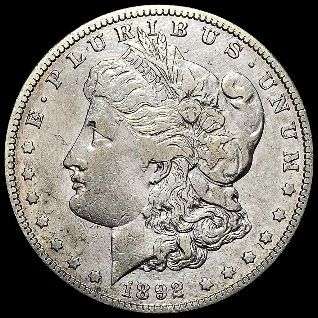 NEARLY UNCIRCULATED 1892-S Morgan Silver Dollar (1 of 2)