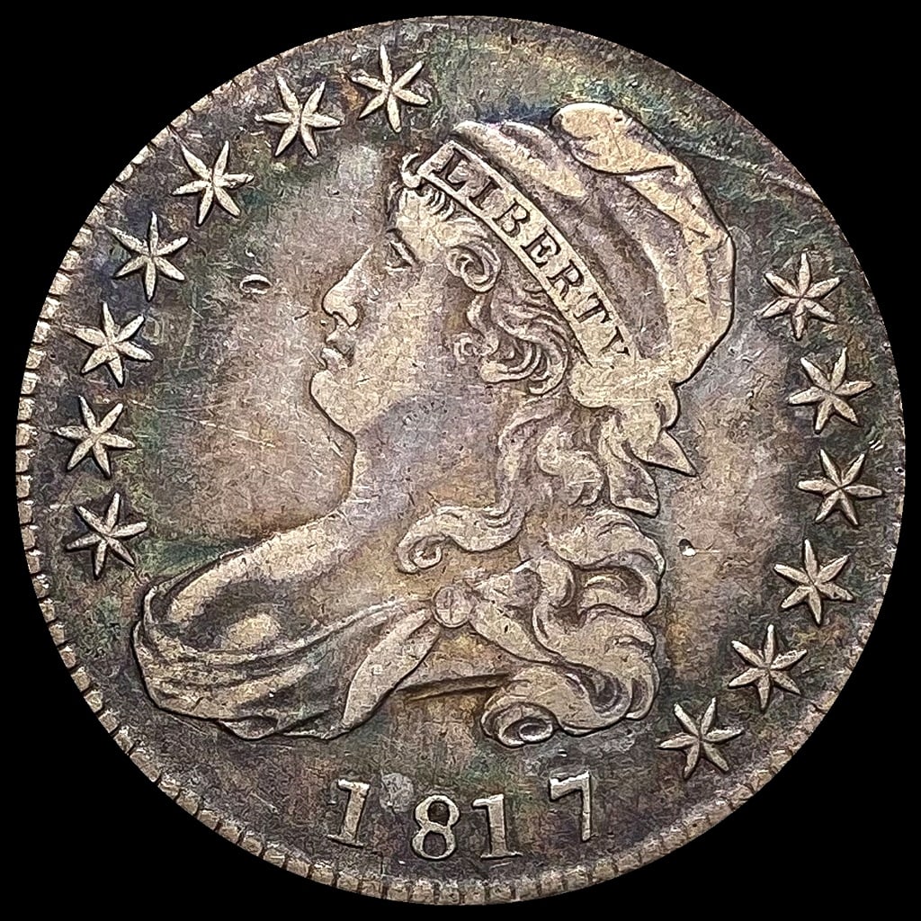 LIGHTLY CIRCULATED 1817 Silver Capped Bust Half Dollar (1 of 2)