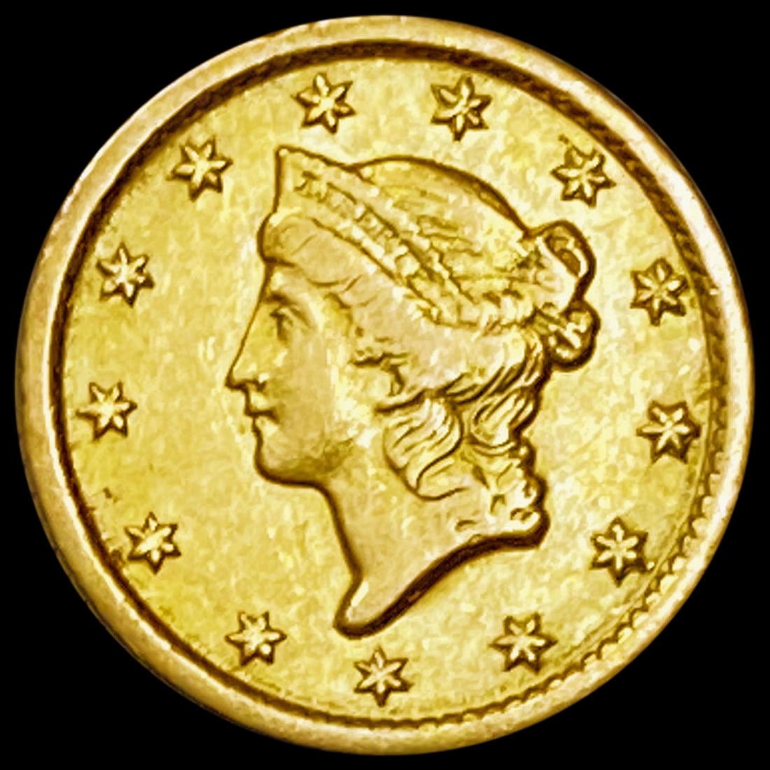 1853-O Liberty Head Gold Dollar HIGH GRADE HIGH G (1 of 2)