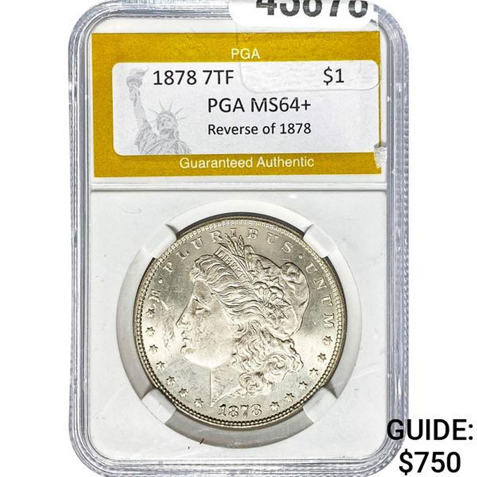 1878 7TF Morgan Dollar PGA MS64+ (1 of 2)