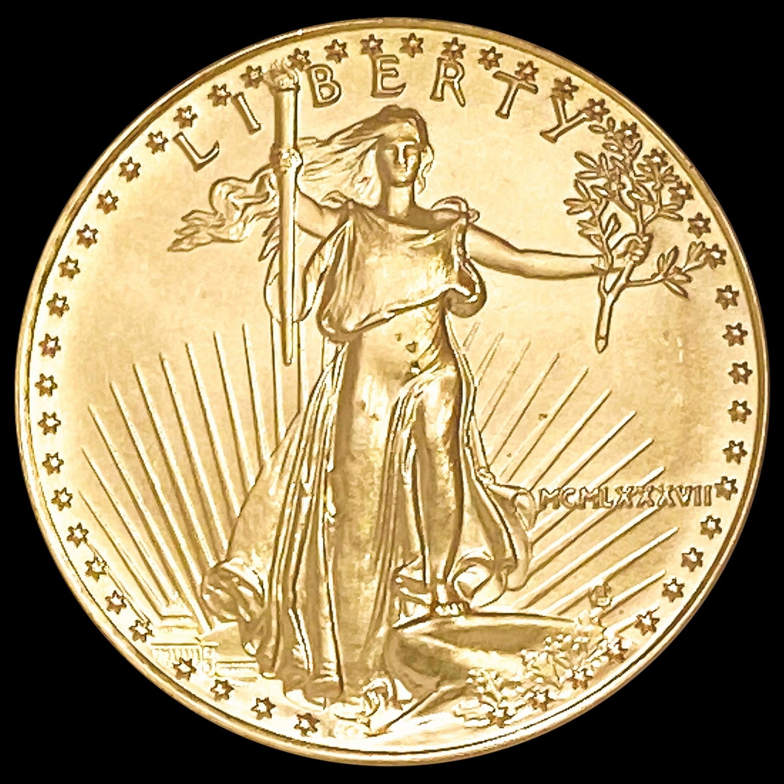 1987 US 1/2oz Gold Eagle SUPERB GEM BU (1 of 2)