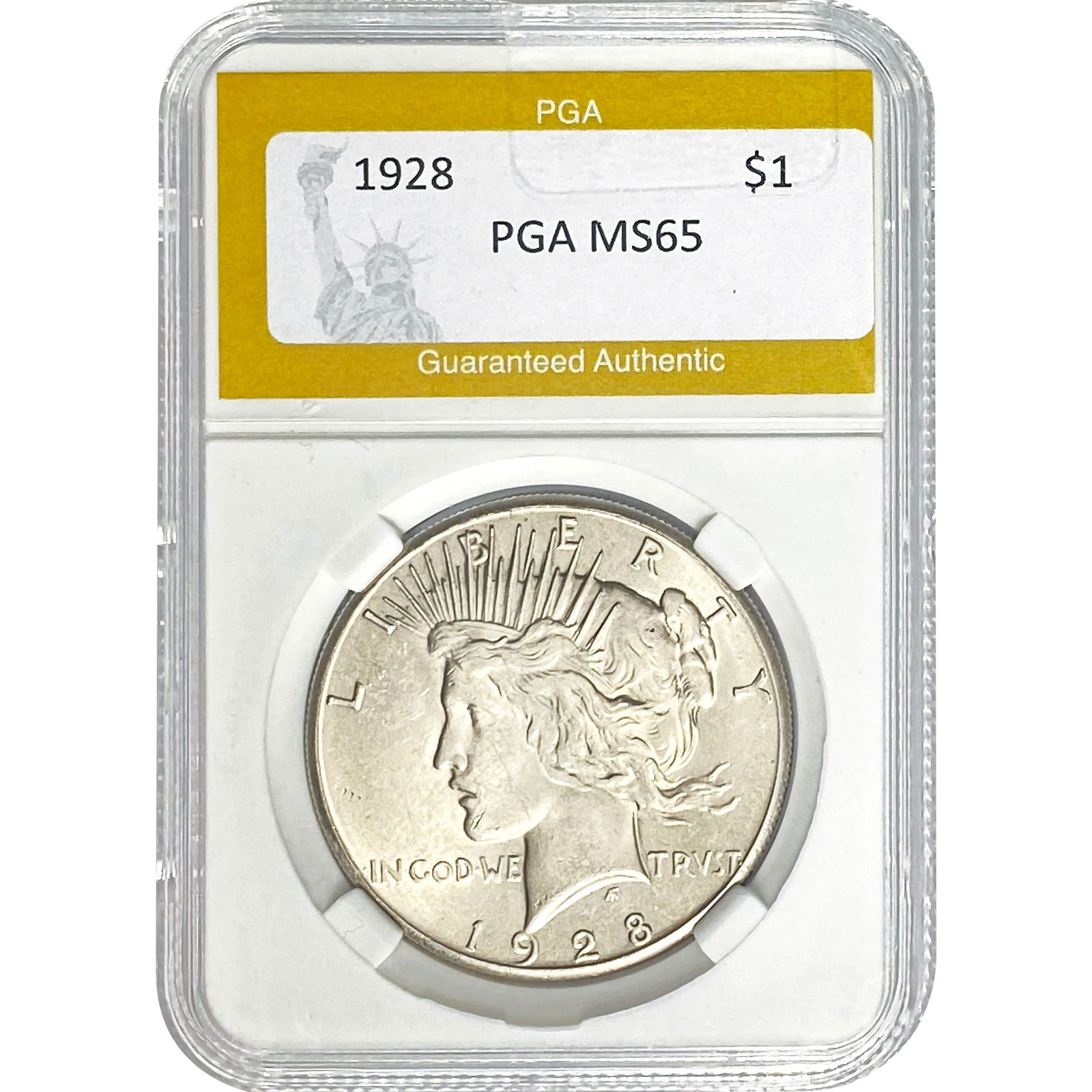 1928 Peace Dollar PGA MS65 (1 of 2)