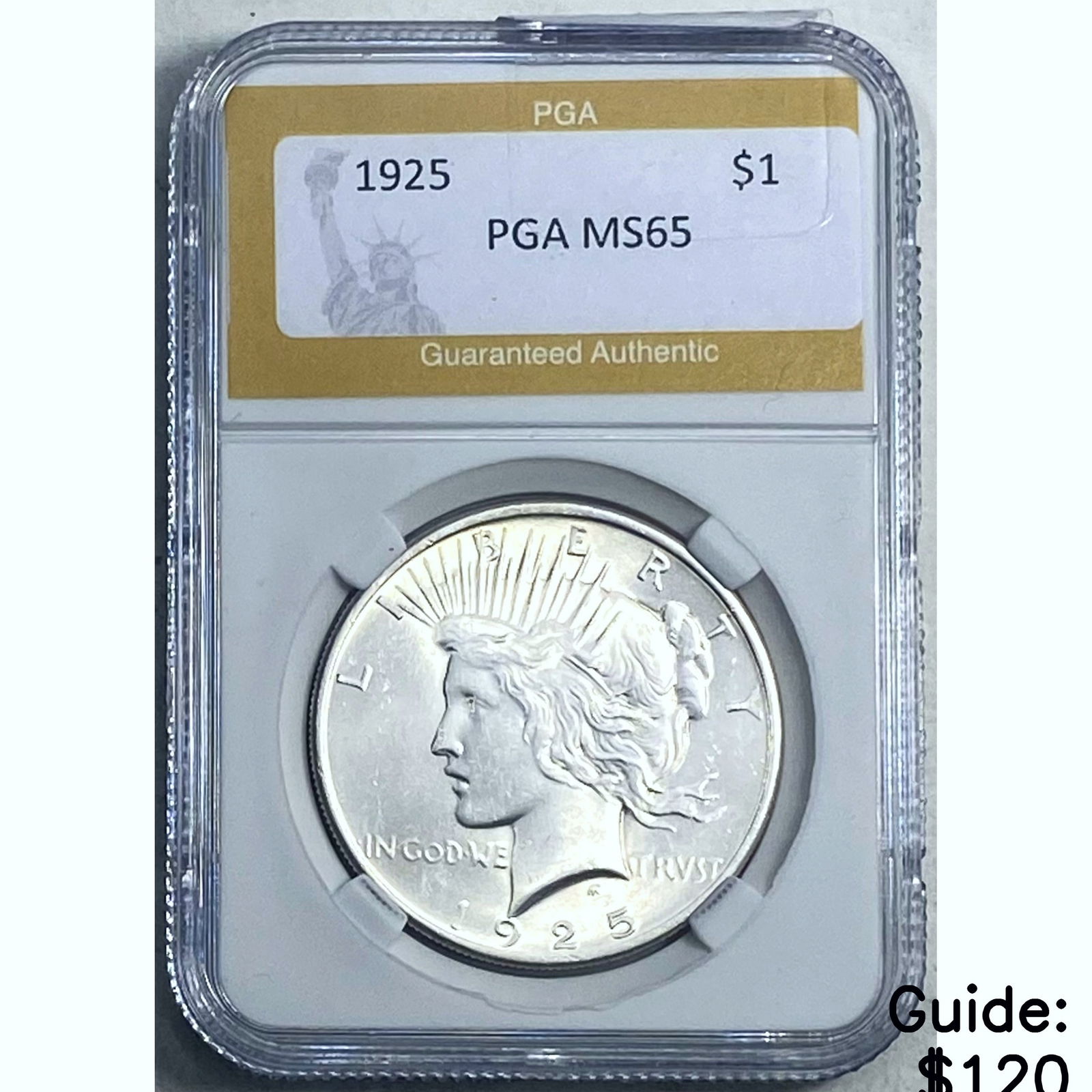 1925 Peace Dollar PGA MS65 (1 of 2)