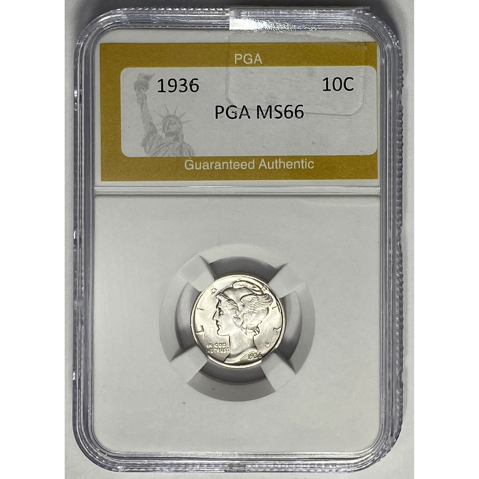 1936 Mercury Dime PGA MS66 (1 of 2)