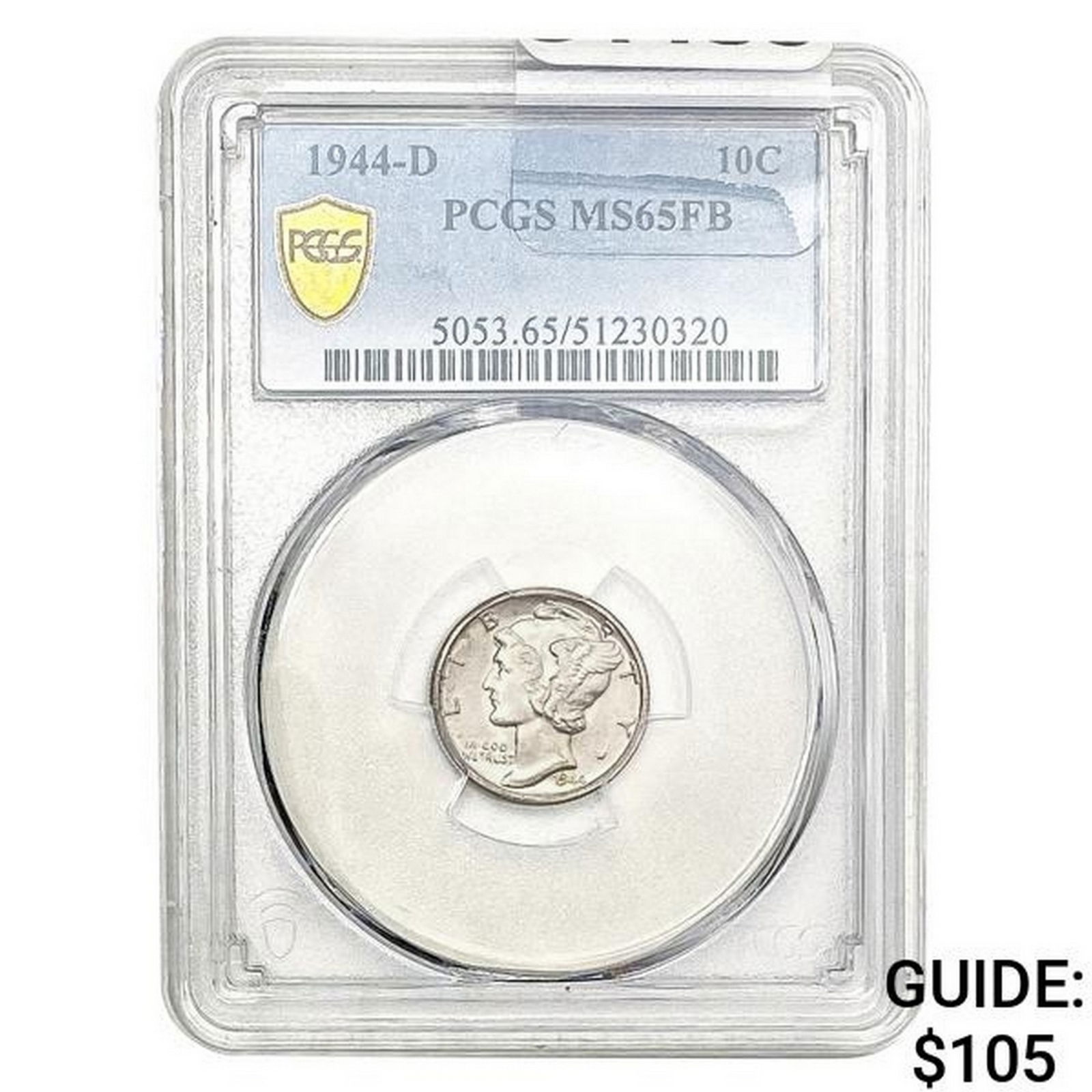 1944-D Mercury Silver Dime PCGS MS65 FB (1 of 2)