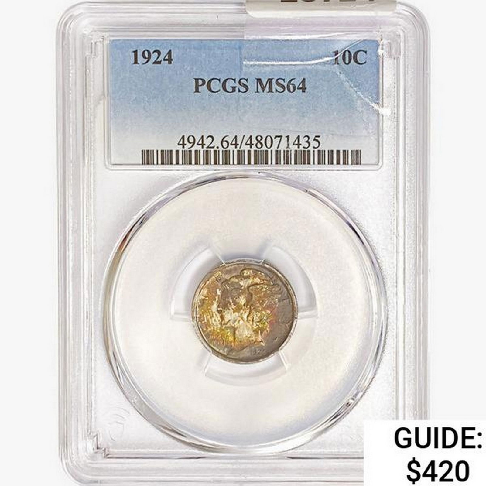 1924 Mercury Silver Dime PCGS MS64 (1 of 2)