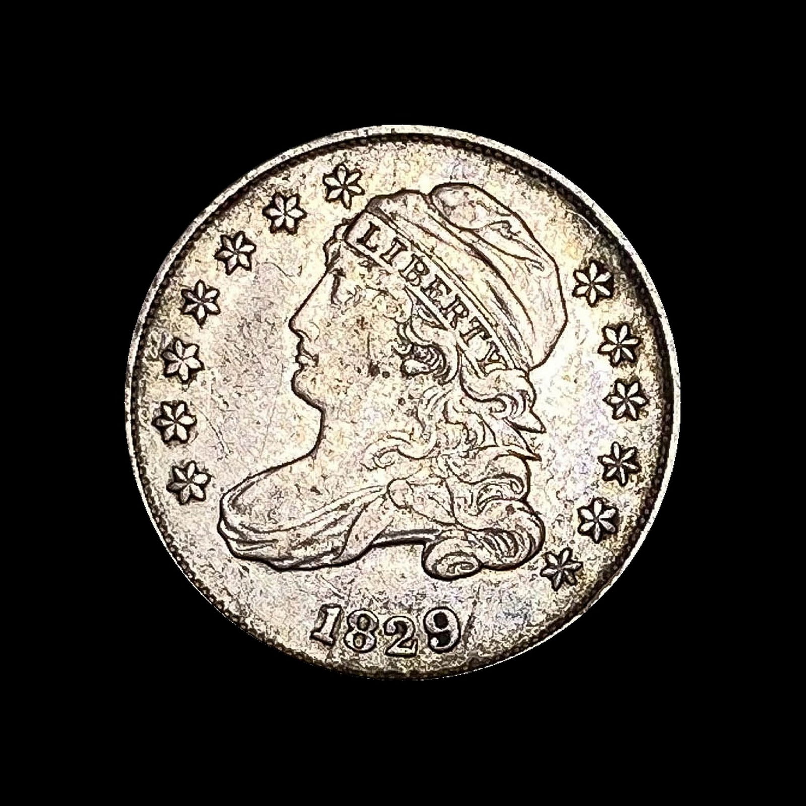 1829 Capped Bust Dime NEARLY UNCIRCULATED (1 of 2)