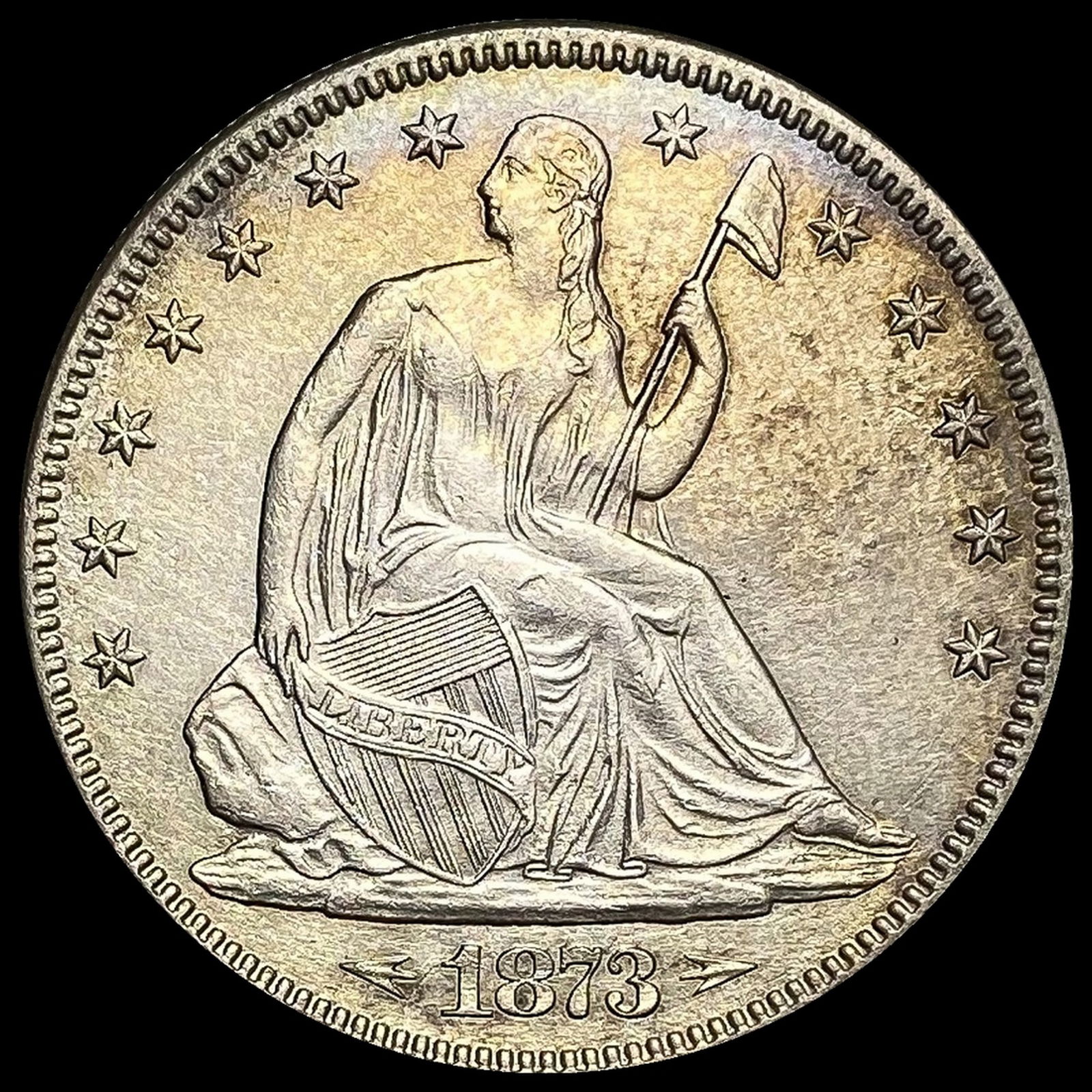 1873 Seated Liberty Half Dollar UNCIRCULATED (1 of 2)