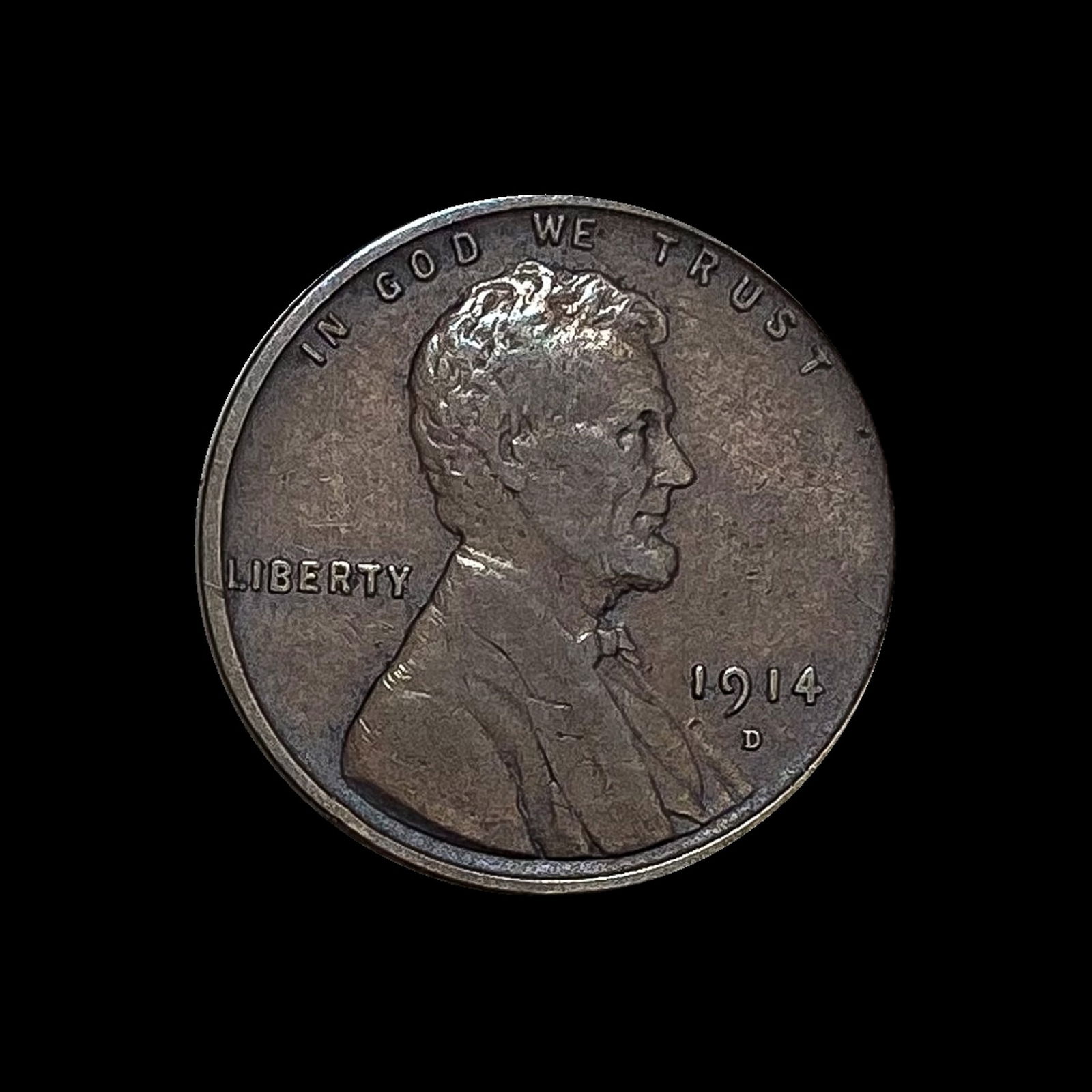 1914-D Lincoln Wheat Cent NEARLY UNCIRCULATED (1 of 2)