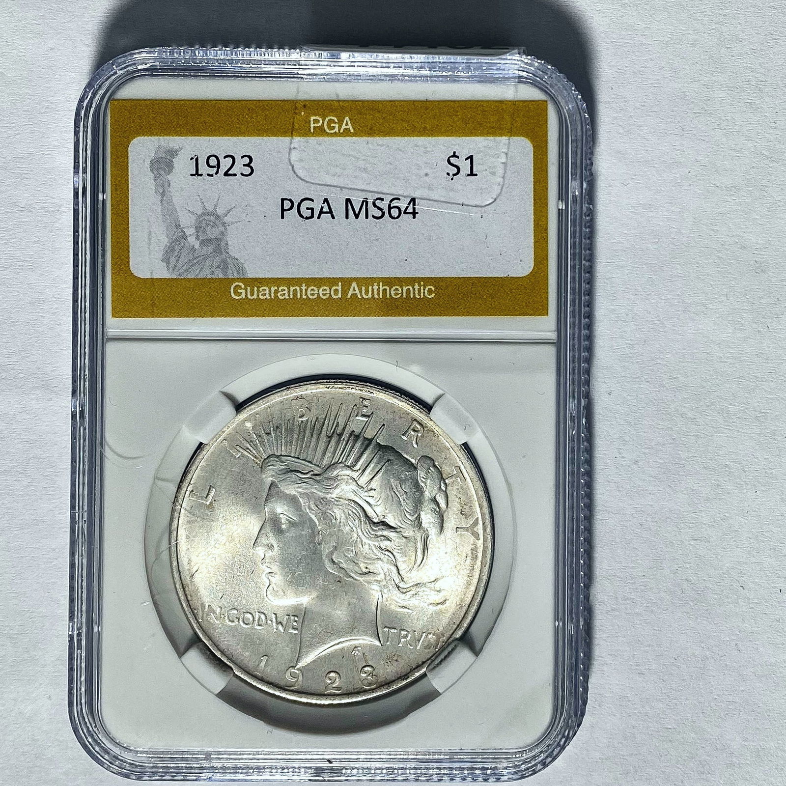 1923 Peace Dollar PGA MS64 (1 of 2)