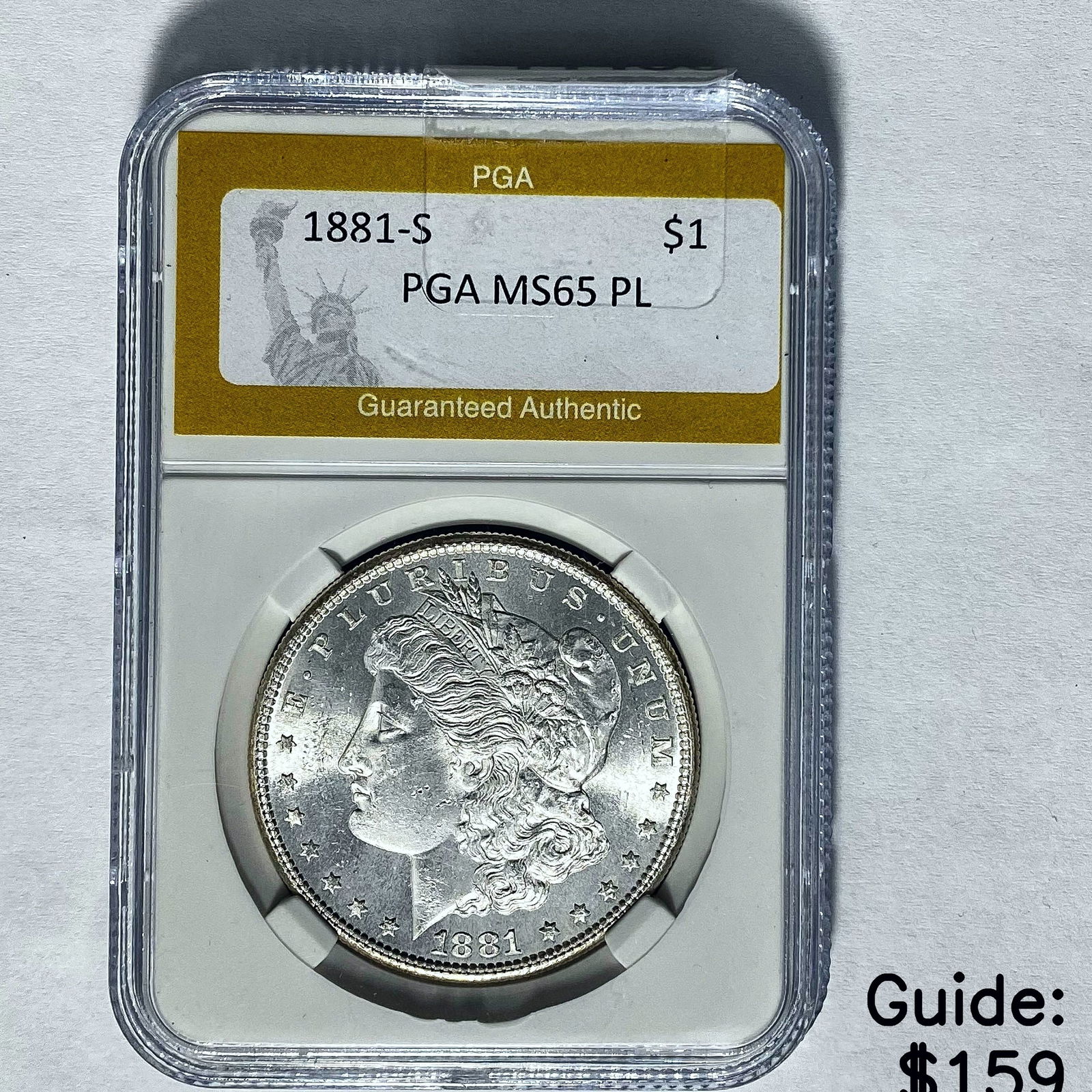 1881-S Morgan Dollar PGA MS65 PL (1 of 2)