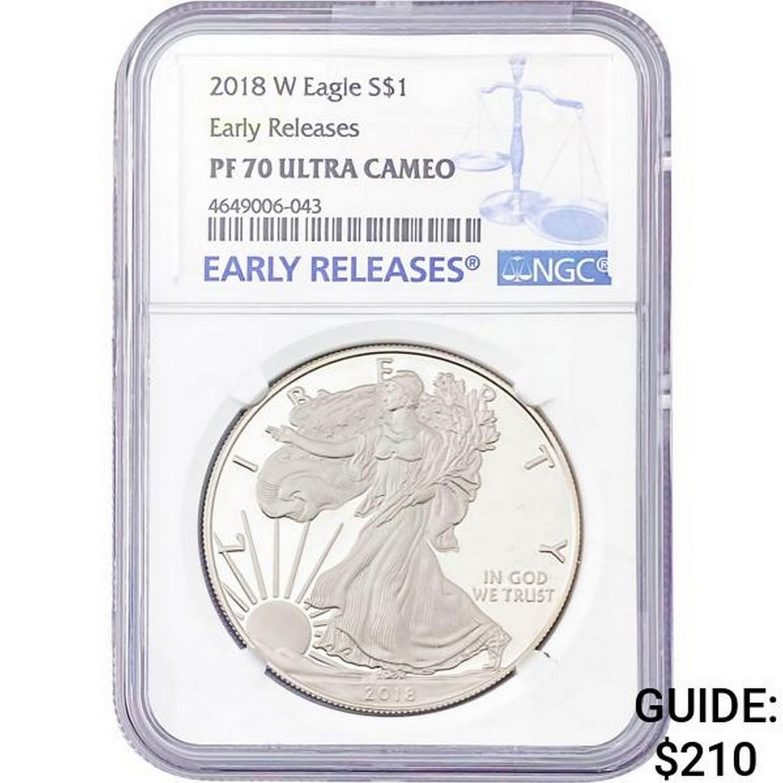 2018-W American Silver Eagle NGC PF70 UC (1 of 2)