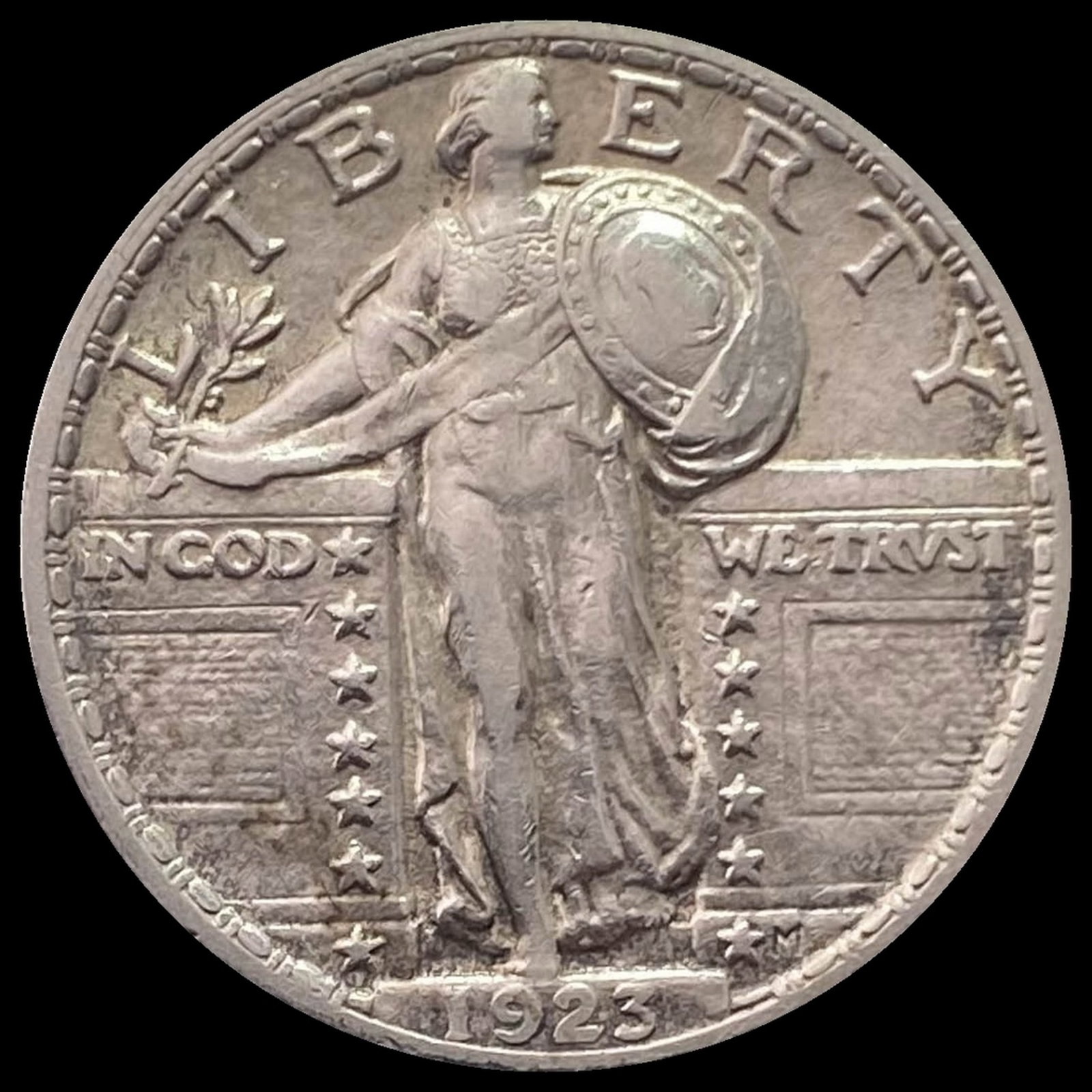 1923 Standing Liberty Silver Quarter CHOICE AU: 1923 Standing Liberty Silver Quarter CHOICE AU