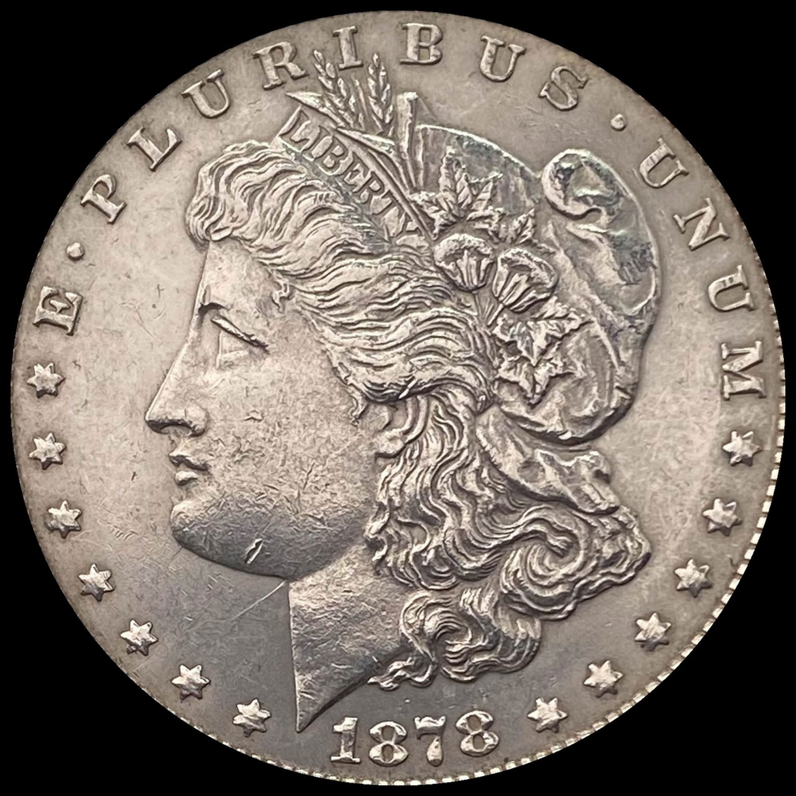 1878 7/8TF Silver Morgan Dollar CLOSE UNC (1 of 2)