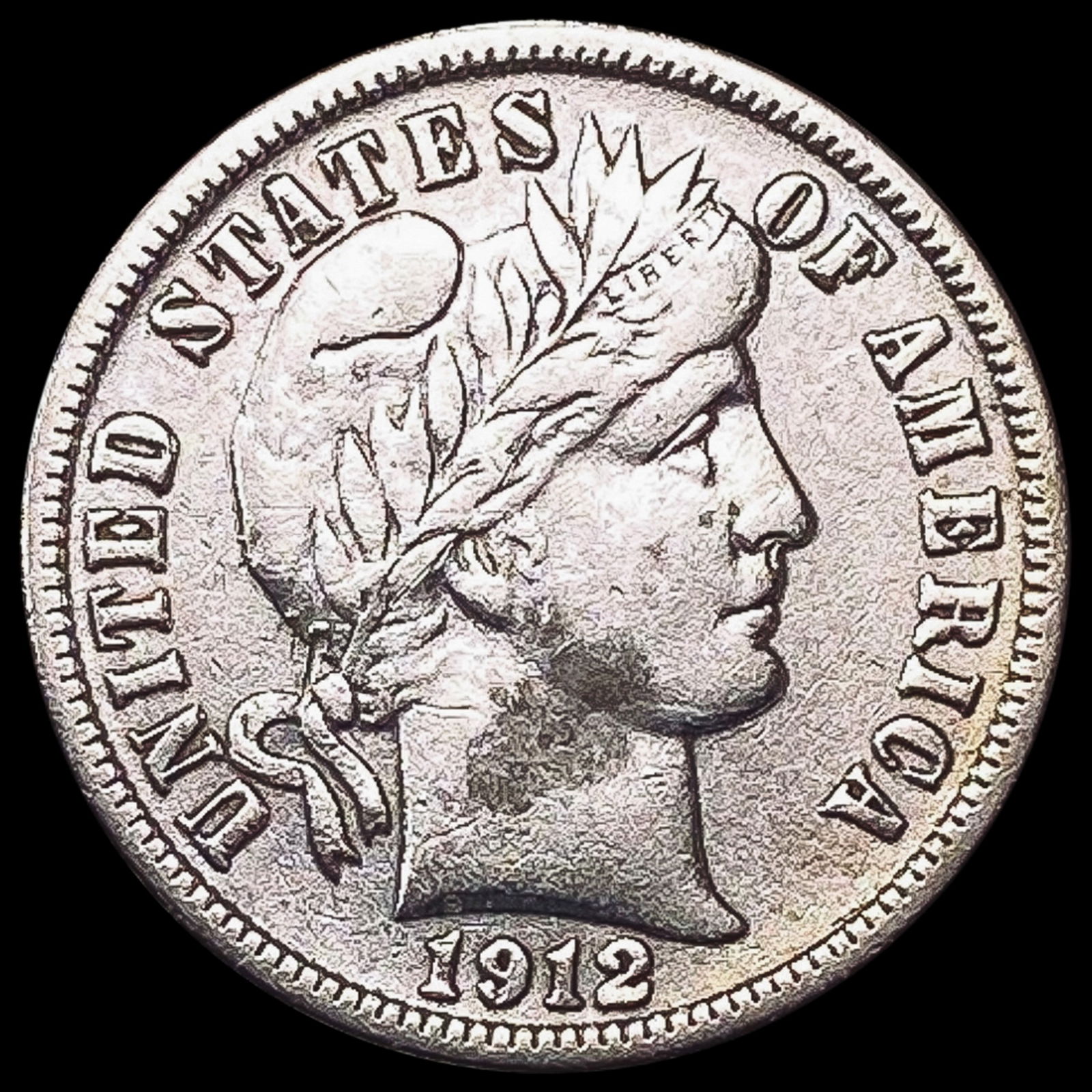 1912-D Barber Dime CLOSELY UNCIRCULATED (1 of 2)