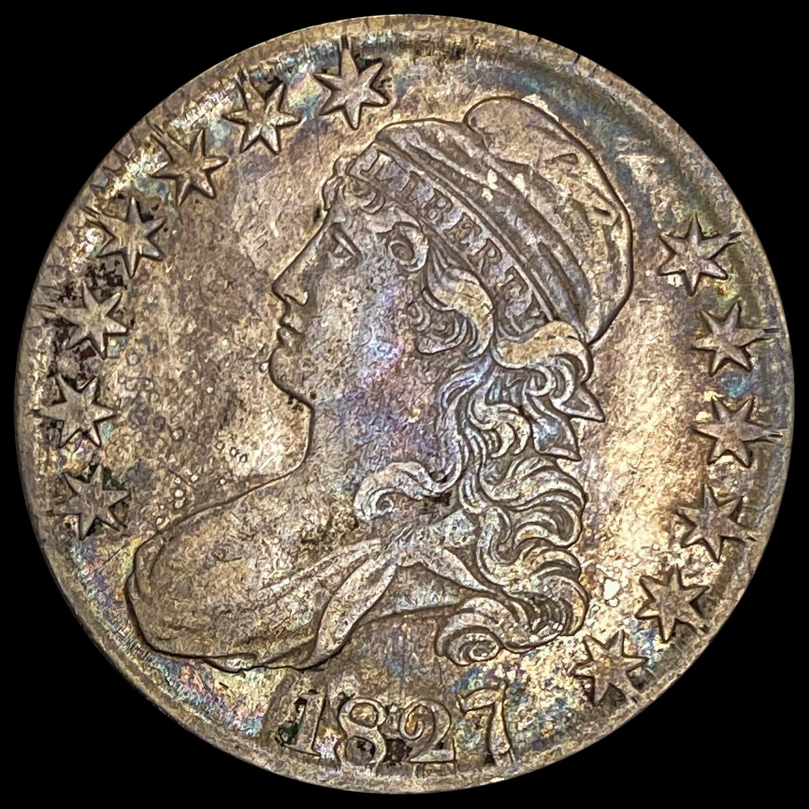 1827 Capped Bust Half Dollar LIGHTLY CIRCULATED LIGHTLY CIRCULATED: 1827 Capped Bust Half Dollar LIGHTLY CIRCULATED LIGHTLY CIRCULATED