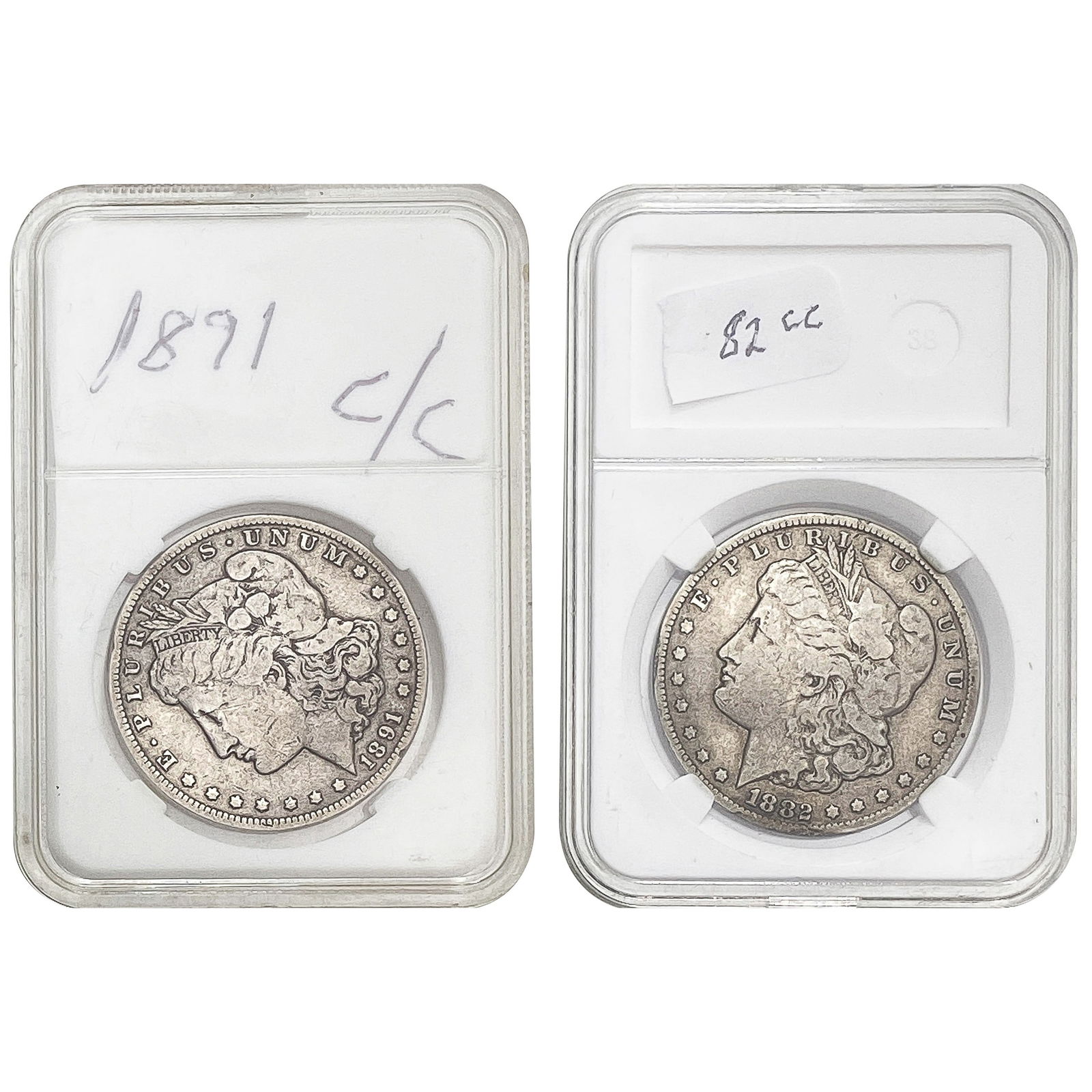 1882-1891 Key Date Carson City Morgan Silver $ [2 Coins] (1 of 2)