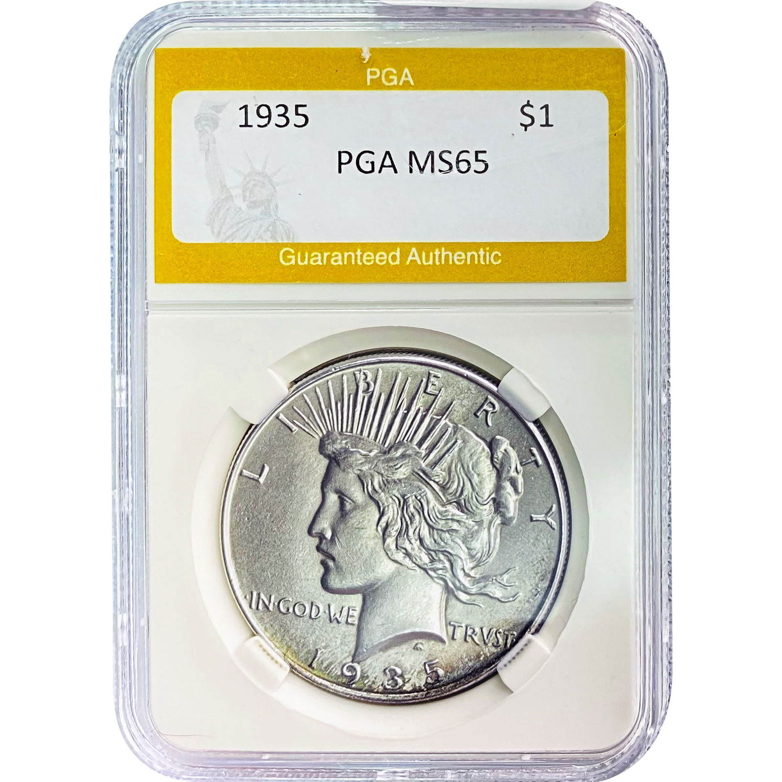 1935 Peace Dollar PGA MS65 (1 of 2)