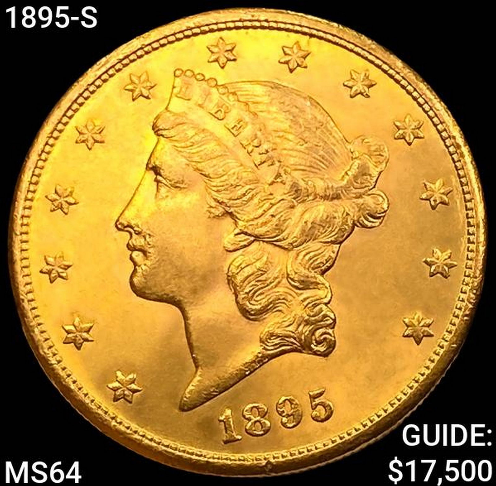 1895-S $20 Gold Double Eagle CHOICE BU (1 of 2)
