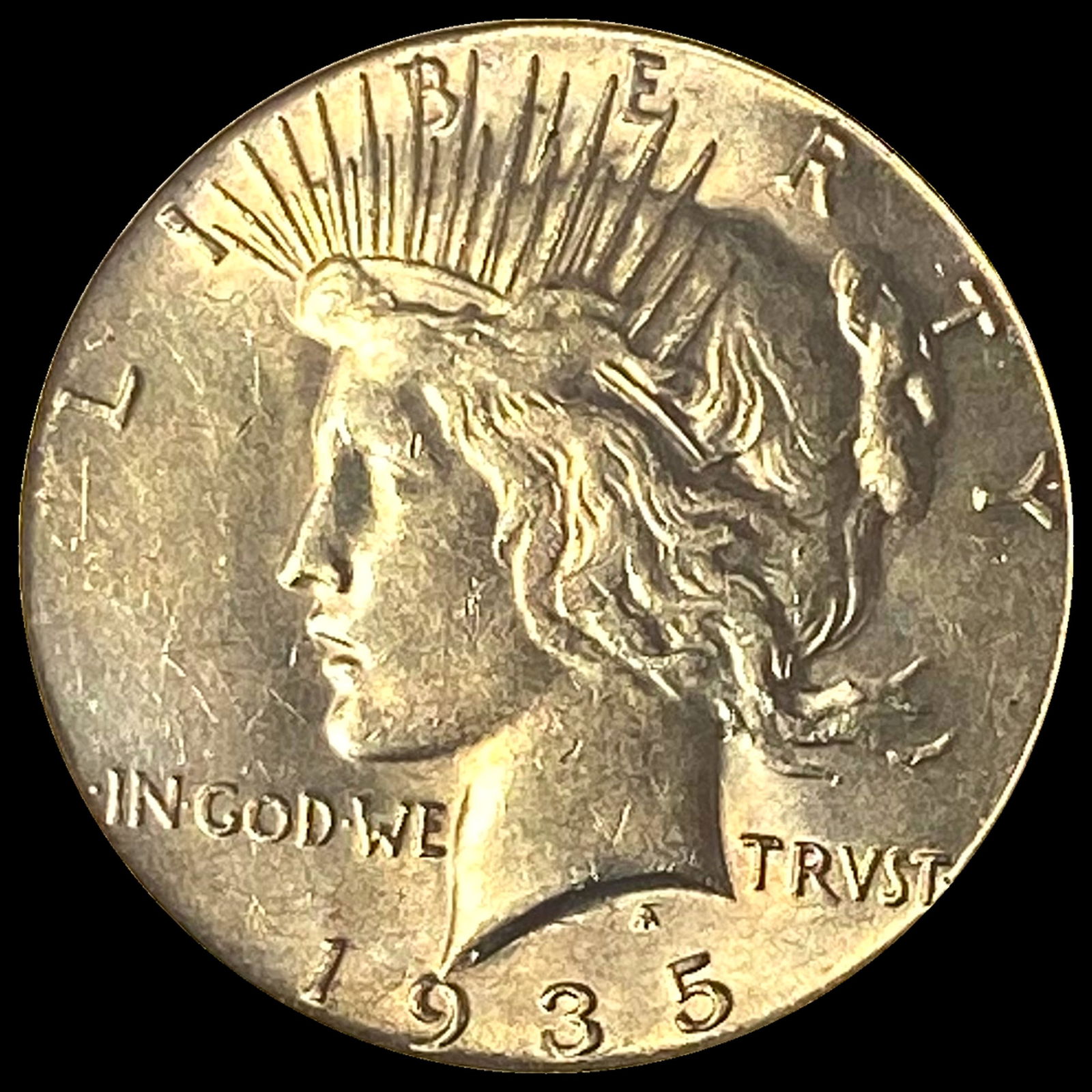 1935 Peace Silver Dollar CLOSELY UNCIRCULATED (1 of 2)