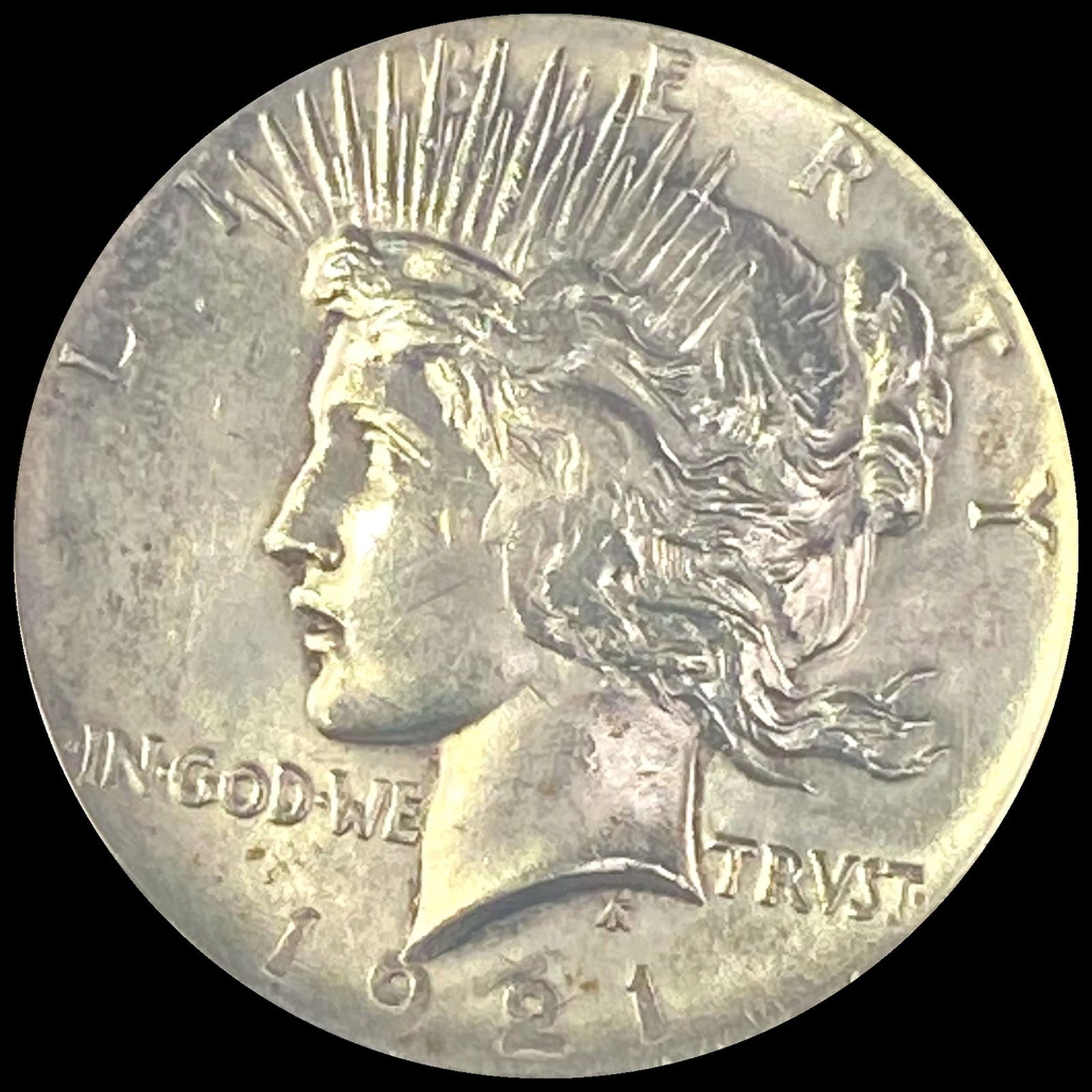 1921 Silver Peace Dollar CLOSELY UNCIRCULATED (1 of 2)
