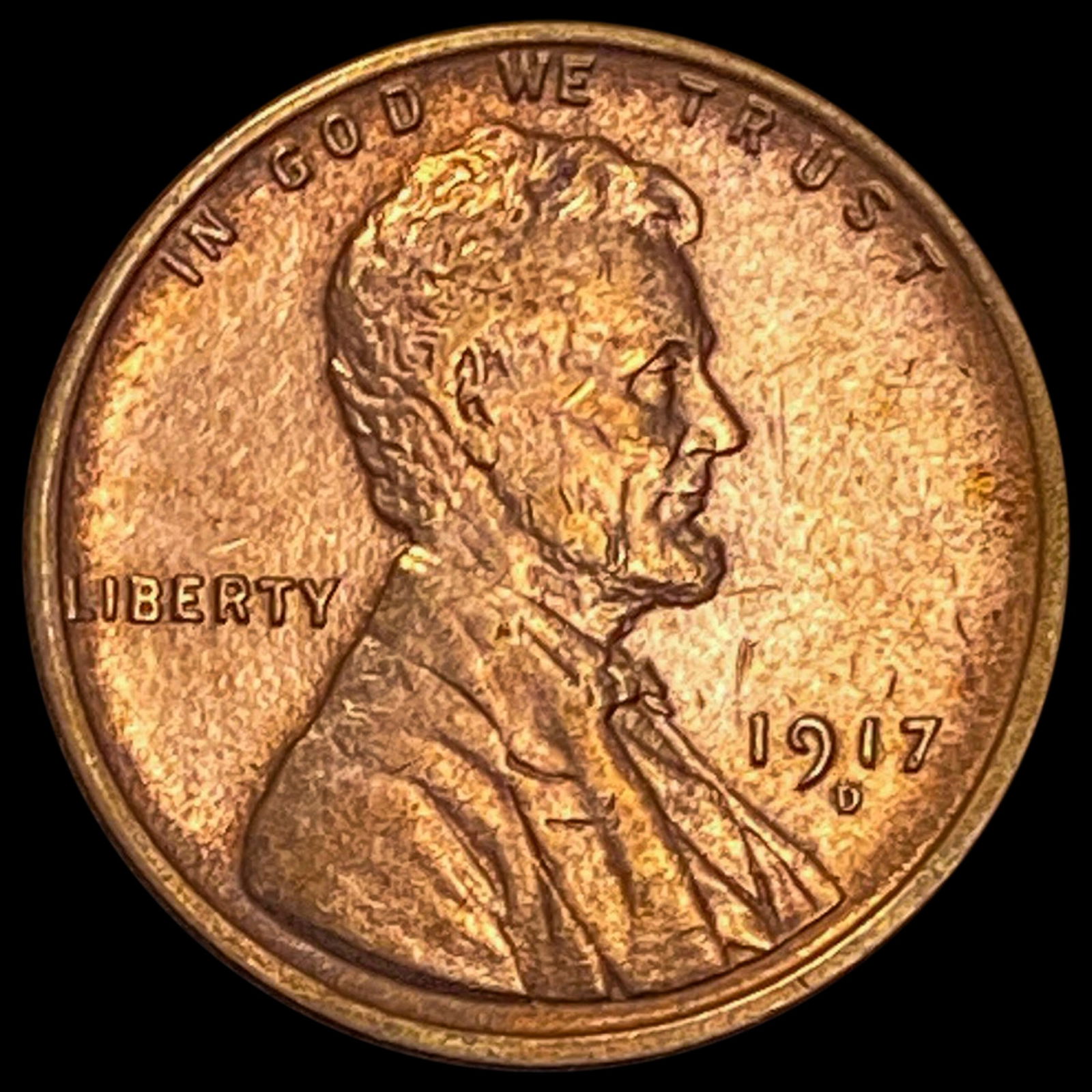 1917-D Lincoln Wheat Cent UNCIRCULATED UNCIRCULATED (1 of 2)