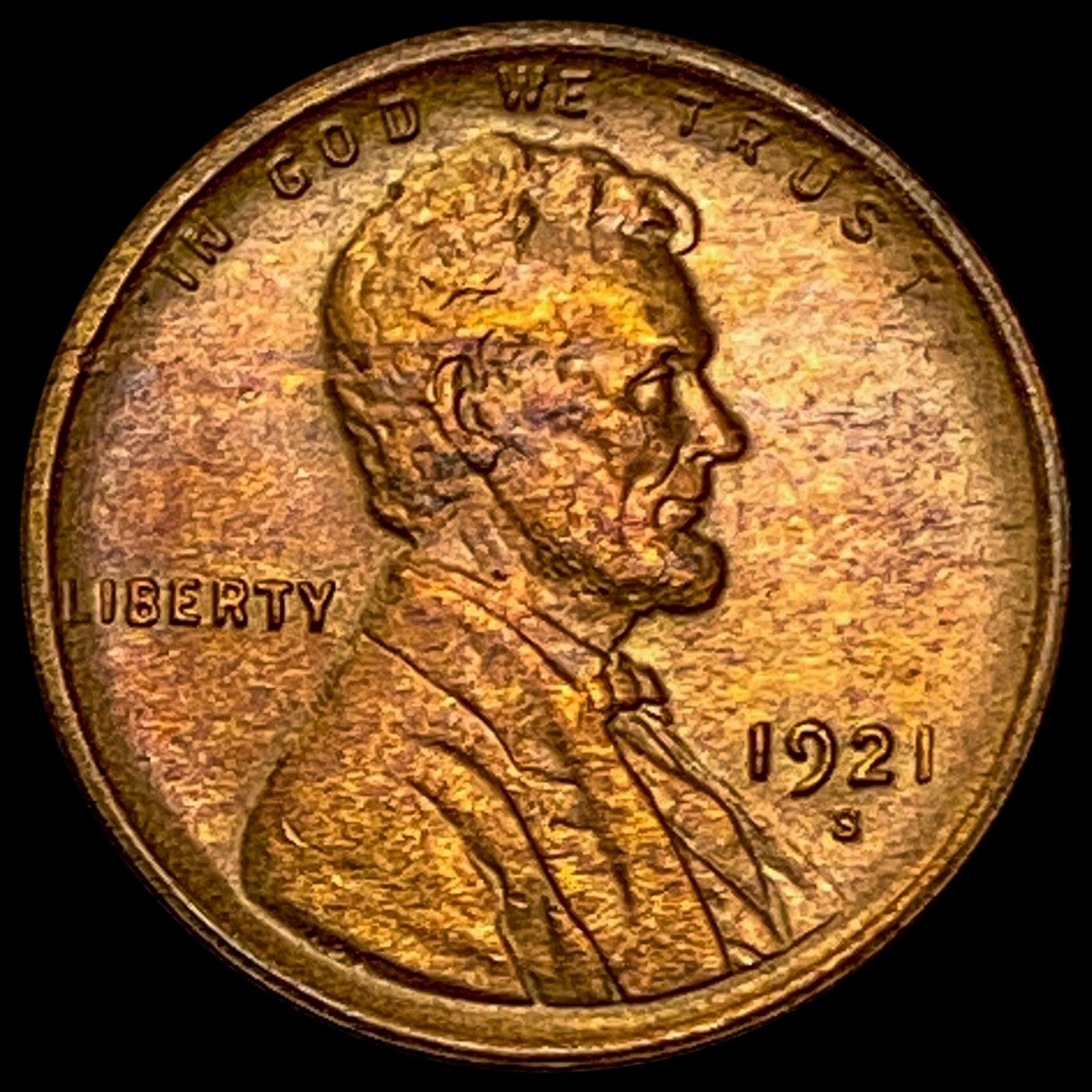 1921-S Lincoln Wheat Cent UNCIRCULATED UNCIRCULATED (1 of 2)