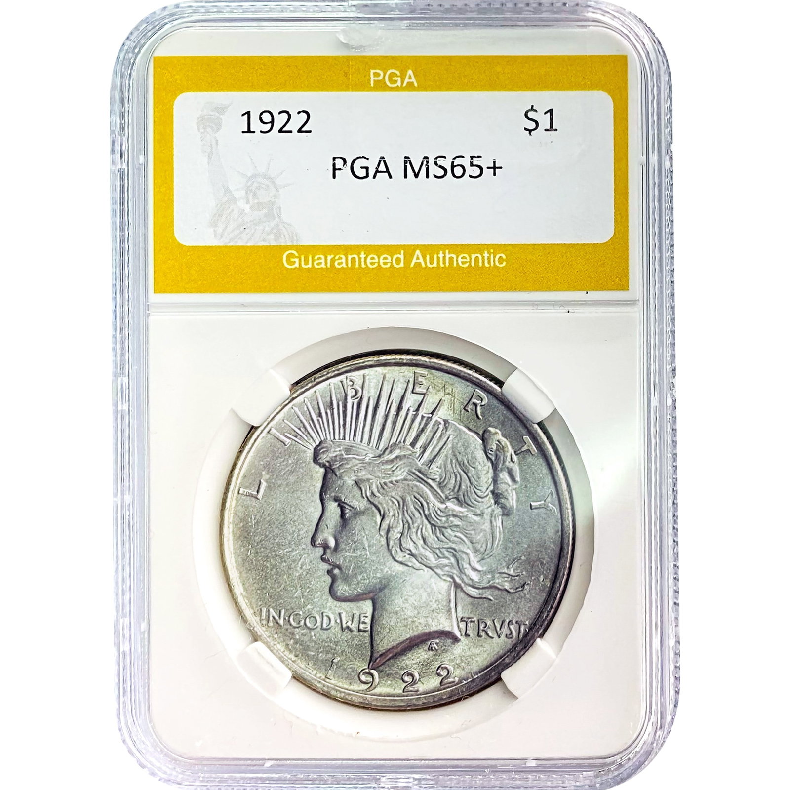 1922 Peace Dollar PGA MS65+: 1922 Peace Dollar PGA MS65+