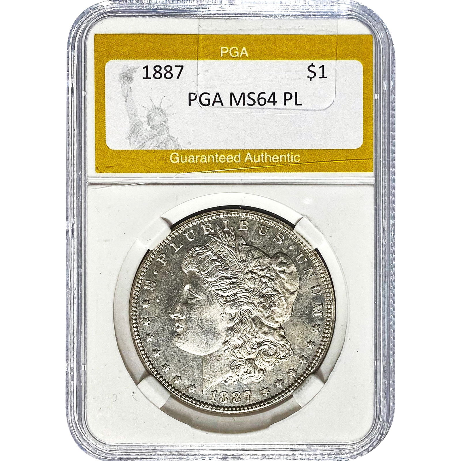 1887 Morgan Silver Dollar PGA MS64 PL (1 of 2)
