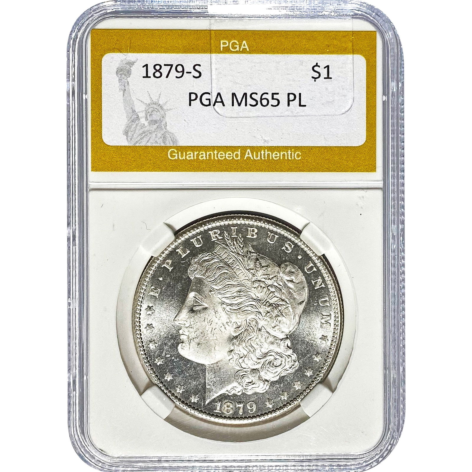 1879-S Morgan Dollar PGA MS65 PL (1 of 2)