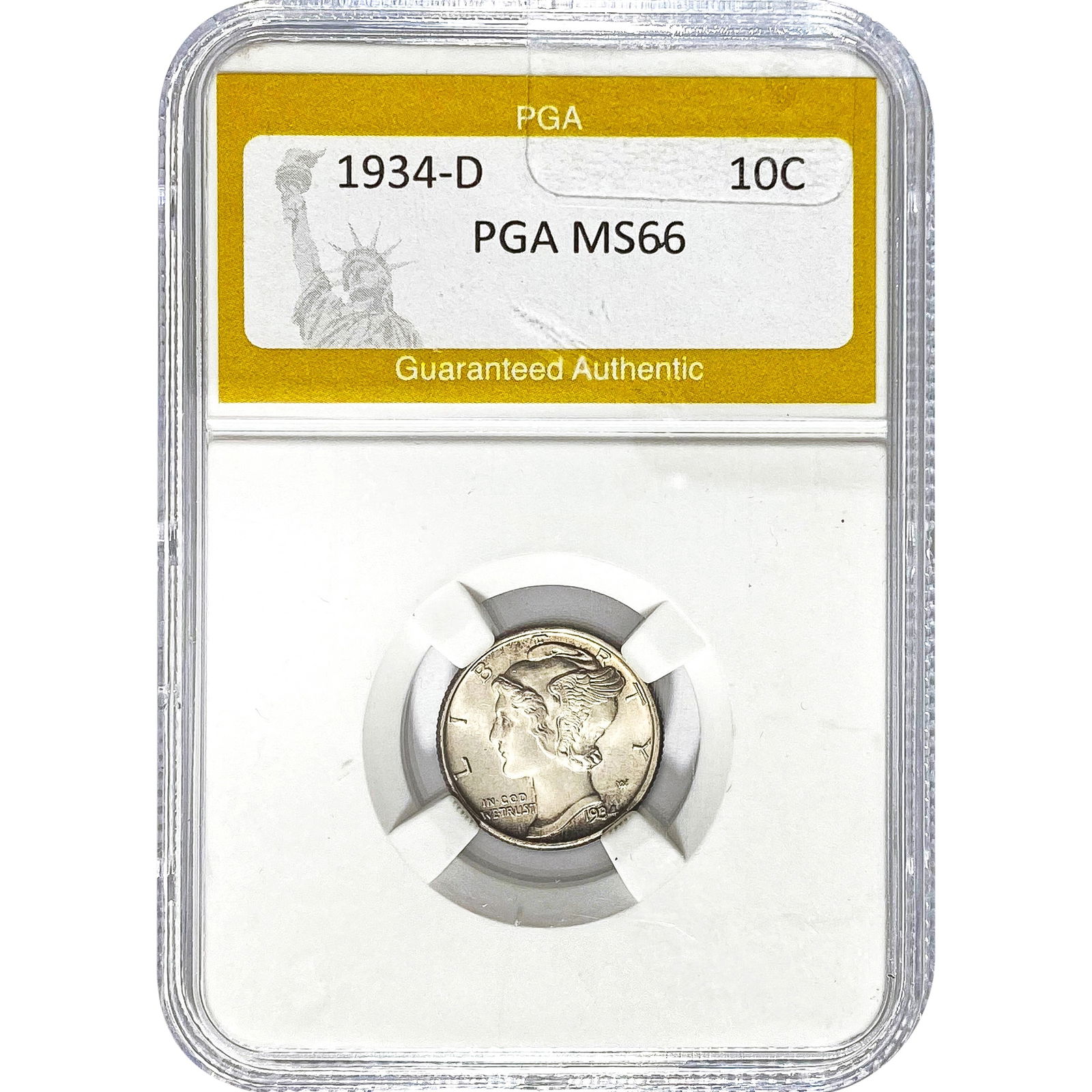 1934-D Mercury Dime PGA MS66 (1 of 2)
