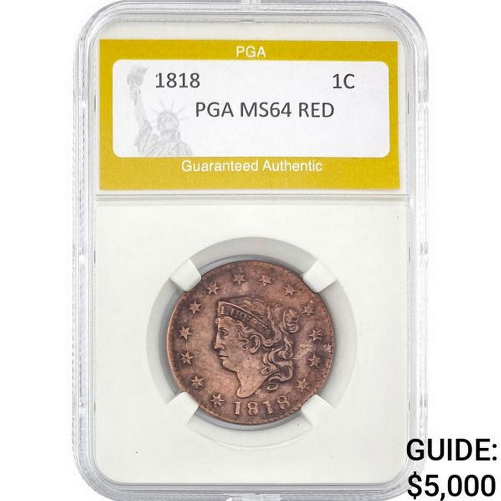 1818 1C PGA RED MS64 (1 of 2)