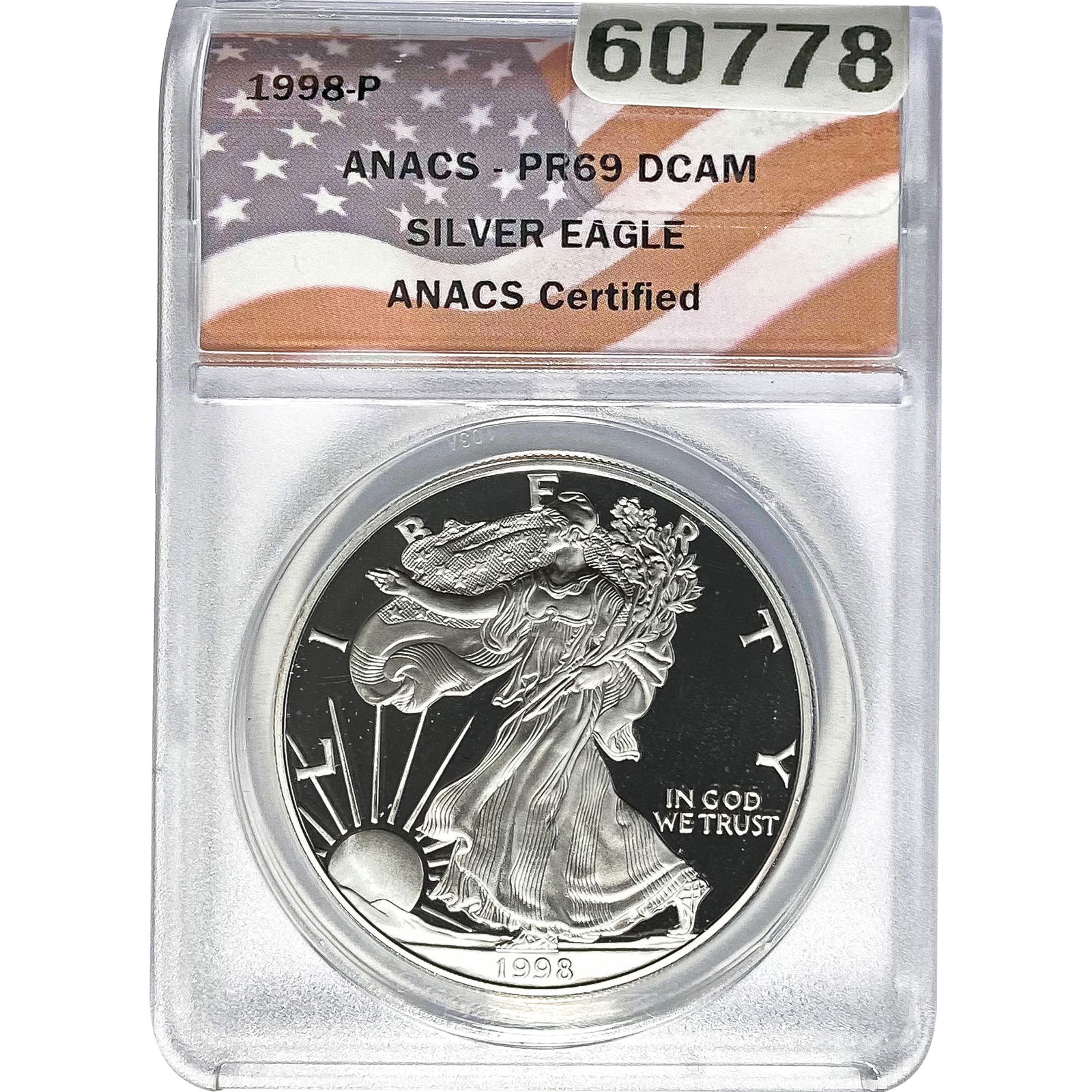 1998-P Silver Eagle ANACS PR69 DCAM (1 of 2)