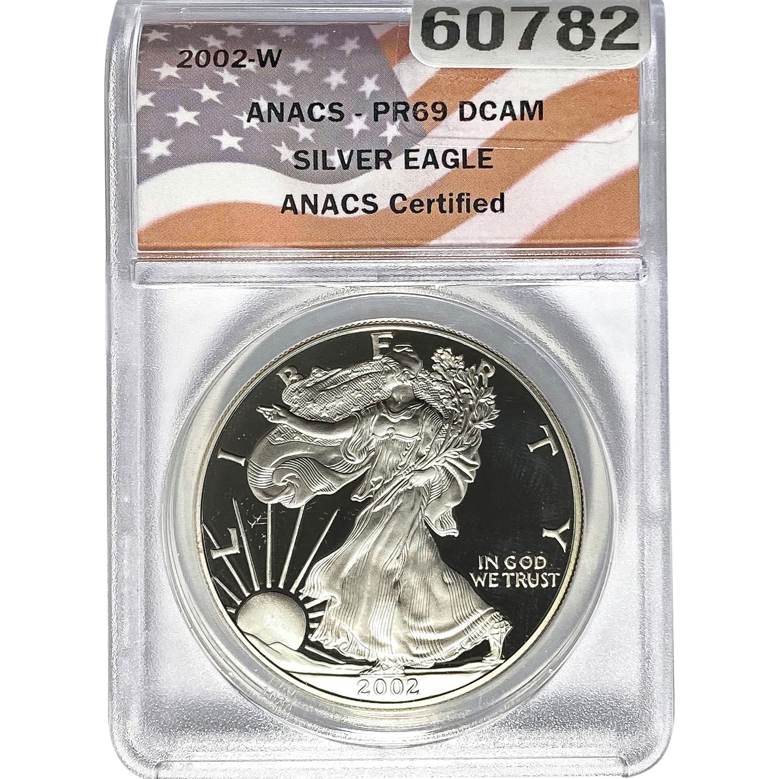 2002-W Silver Eagle ANACS PR69 DCAM (1 of 2)