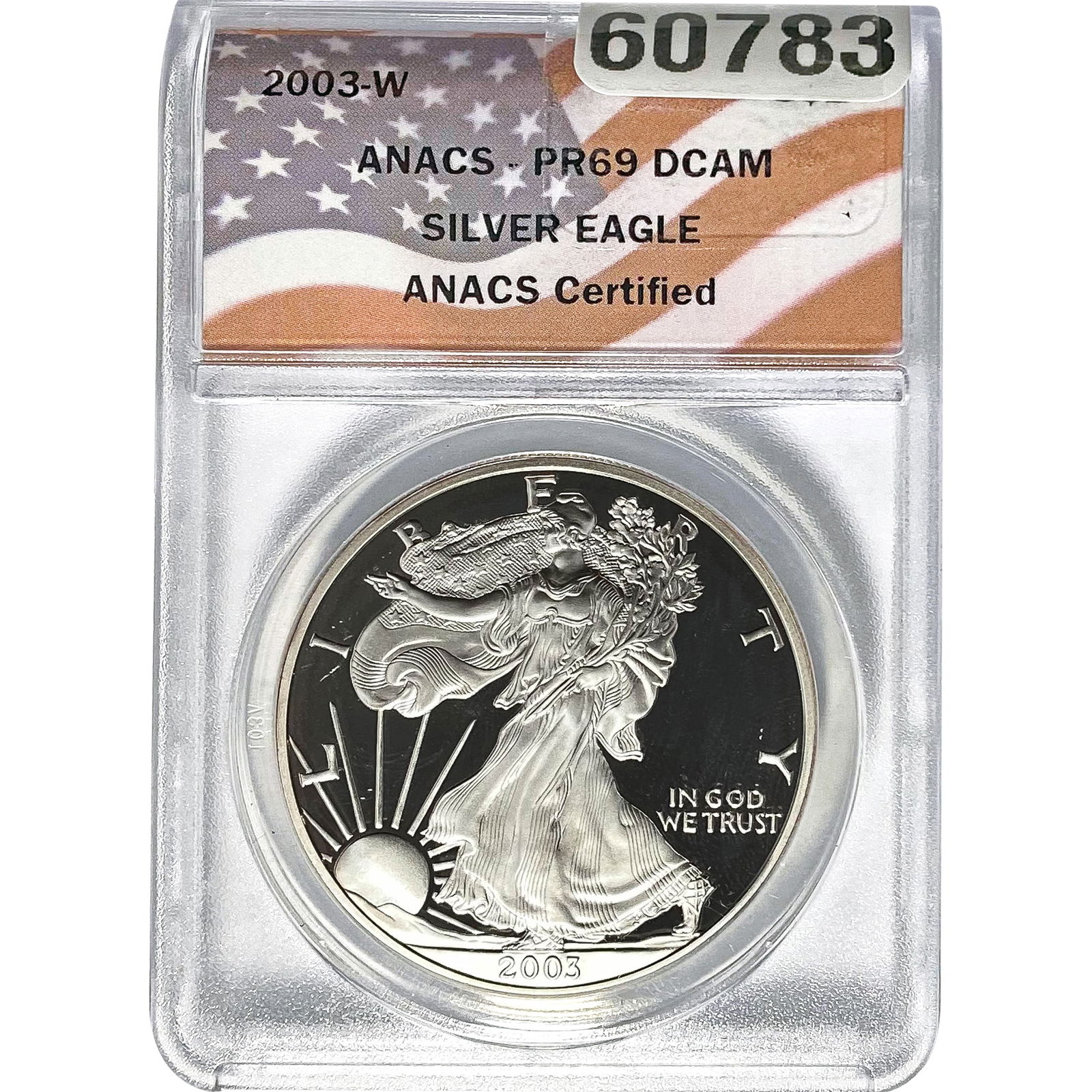 2003-W Silver Eagle ANACS PR69 DCAM (1 of 2)