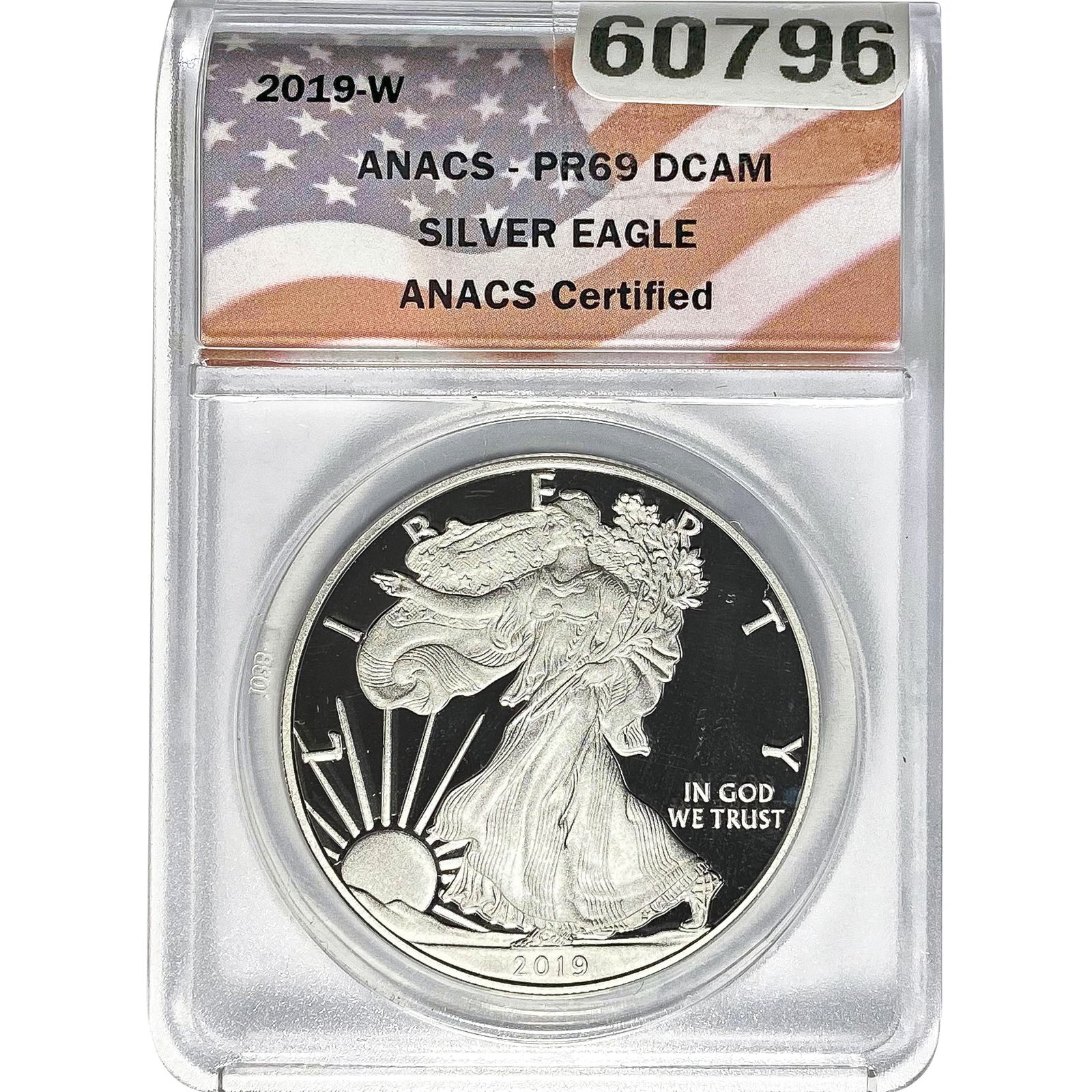 2019-W Silver Eagle ANACS PR69 DCAM (1 of 2)